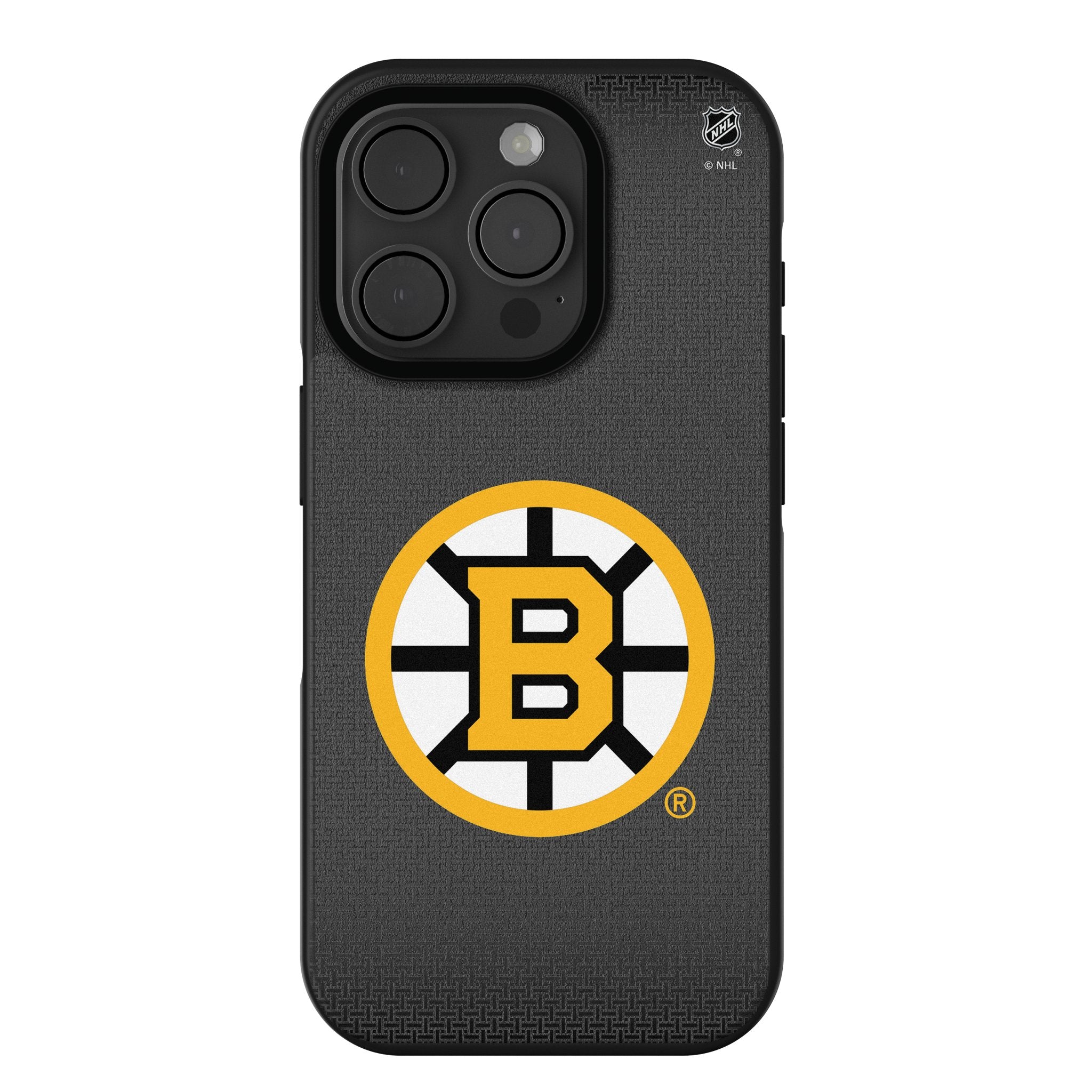 Boston Bruins Linen Bump Phone Case for Apple iPhone