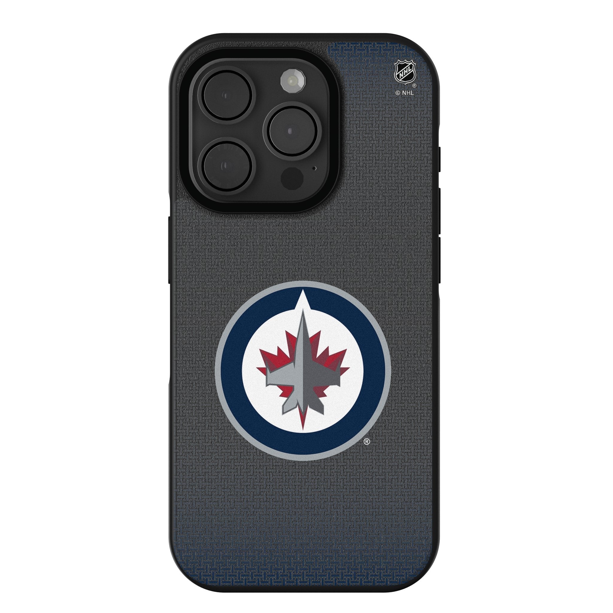 Winnipeg Jets Linen Bump Phone Case for Apple iPhone