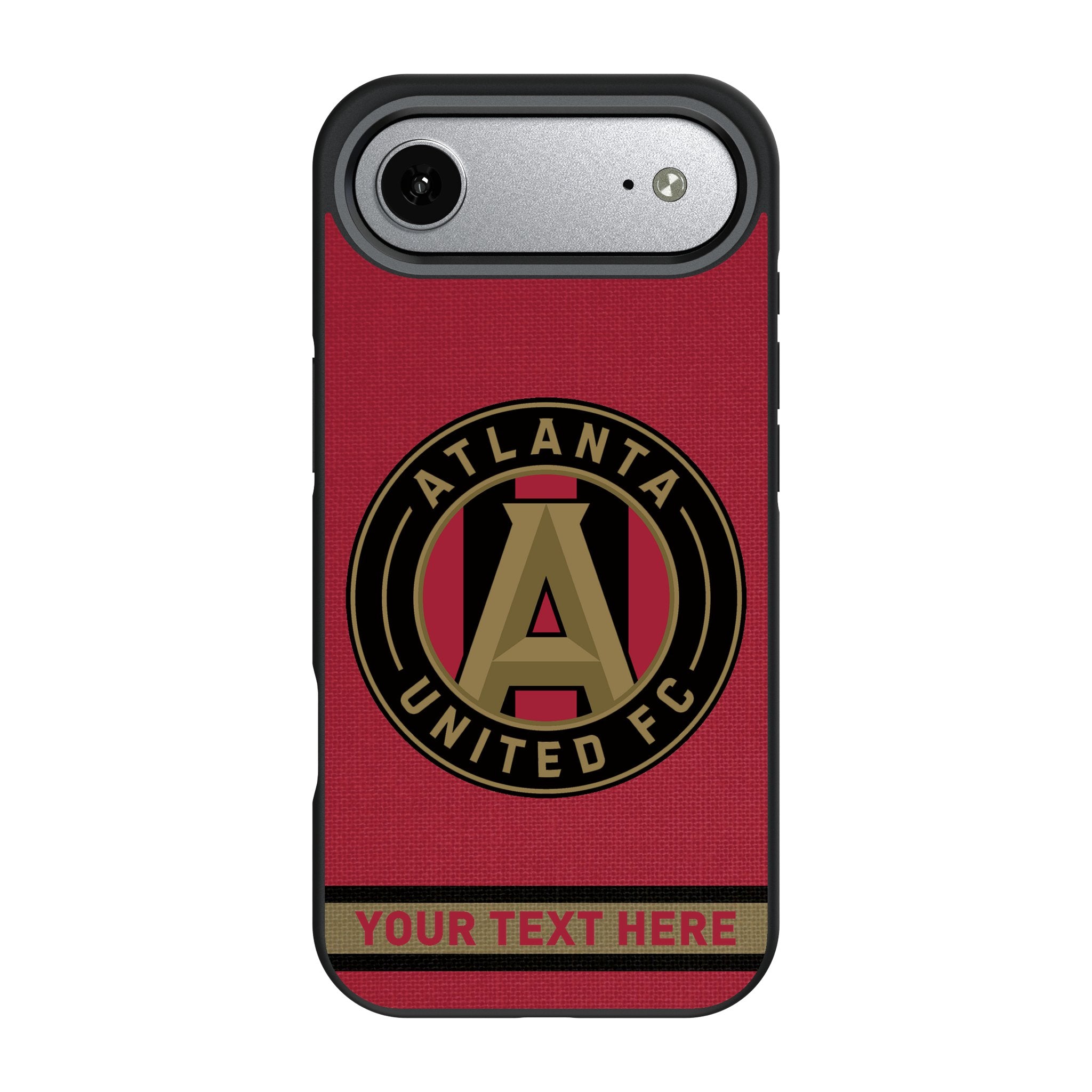 Atlanta United FC Personalized Stripe Bump Phone Case for Apple iPhone 17 Series 3