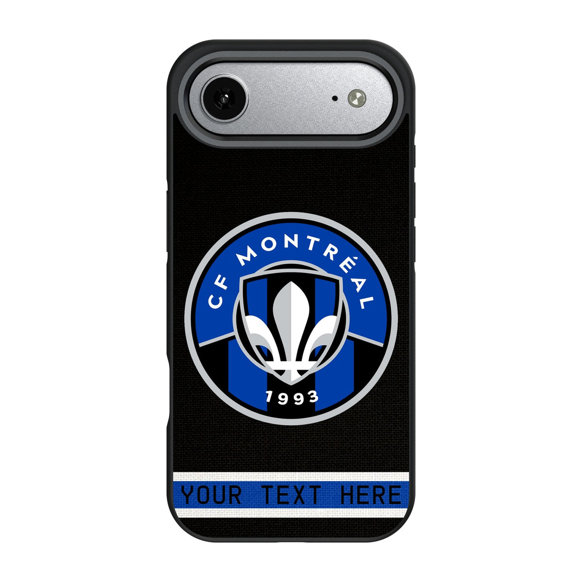 CF Montreal Personalized Stripe Bump Phone Case for Apple iPhone 17 Series 3