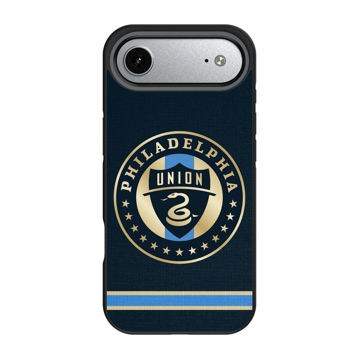 Philadelphia Union Stripe Bump Phone Case for Apple iPhone 17 Series 3