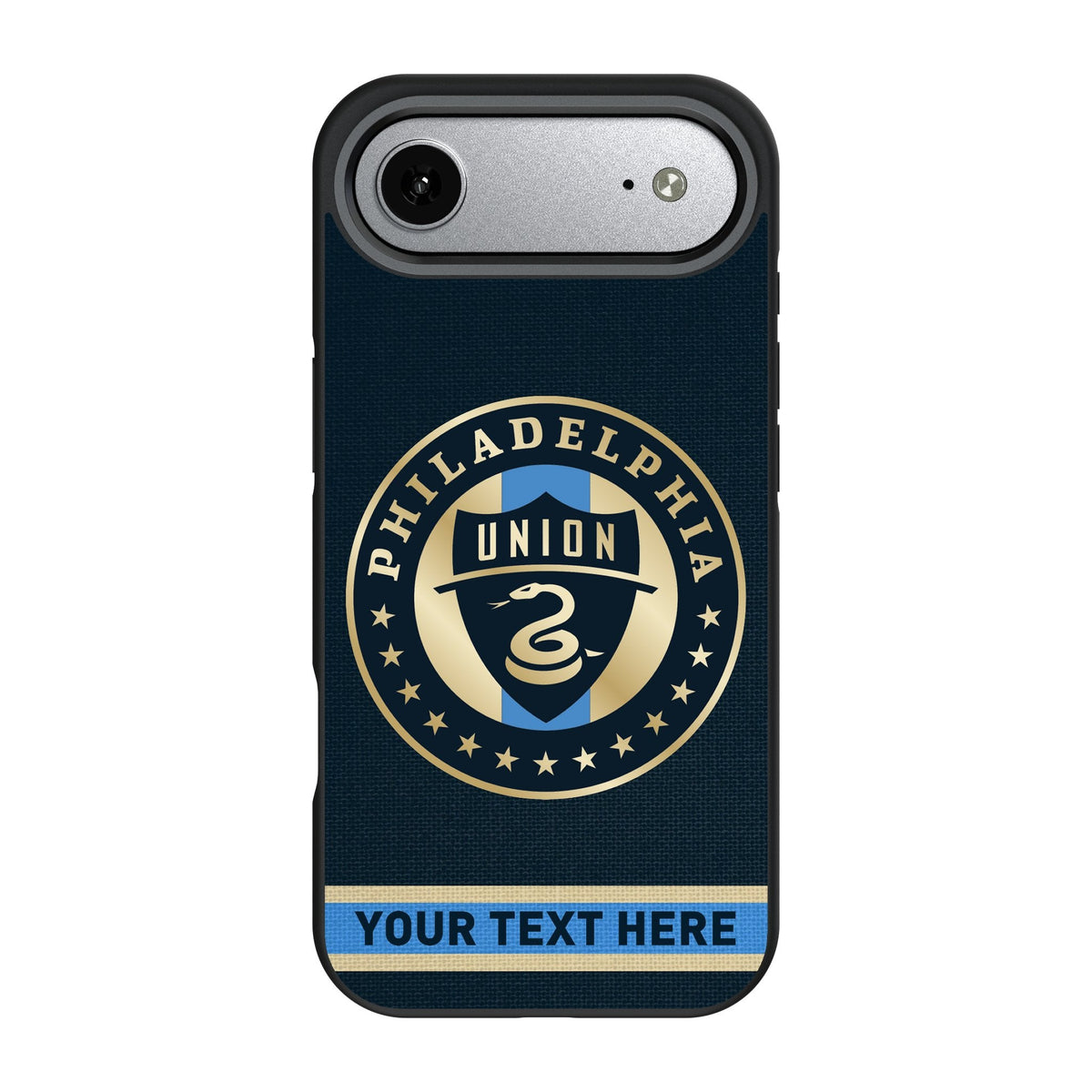 Philadelphia Union Personalized Stripe Bump Phone Case for Apple iPhone 17 Series 3