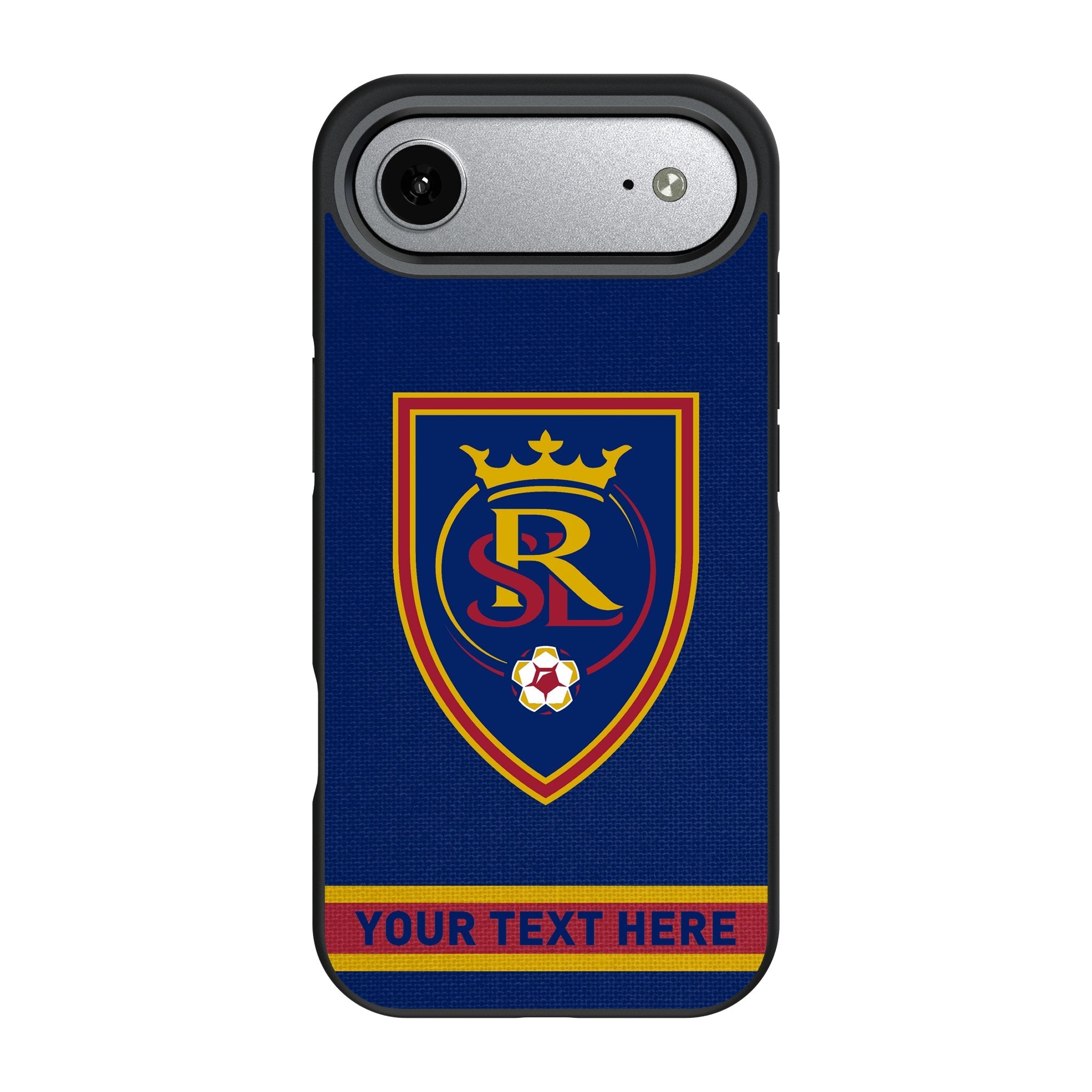 Real Salt Lake Personalized Stripe Bump Phone Case for Apple iPhone 17 Series 3