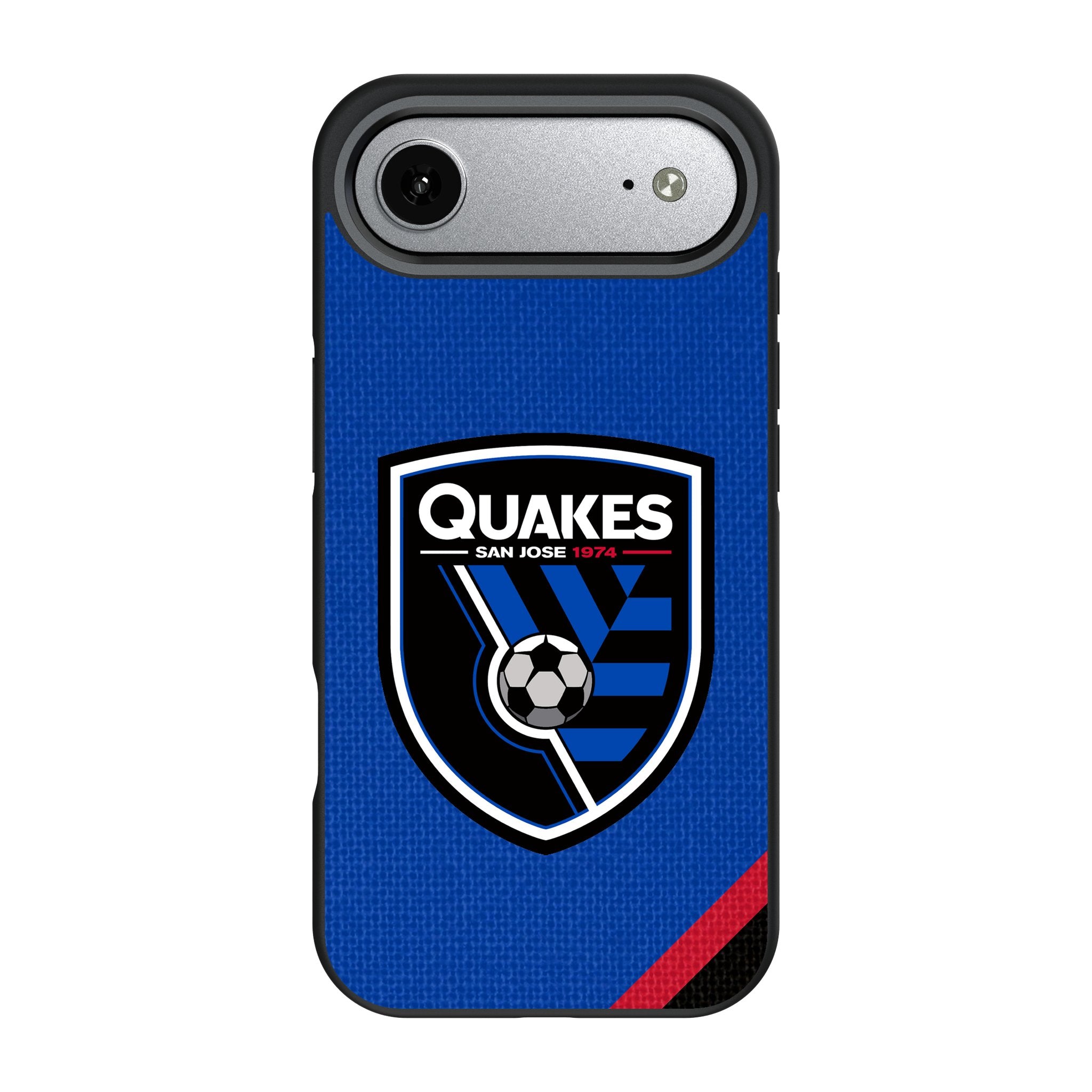 San Jose Earthquakes Diagonal Stripe Bump Phone Case for Apple iPhone 17 Series 3