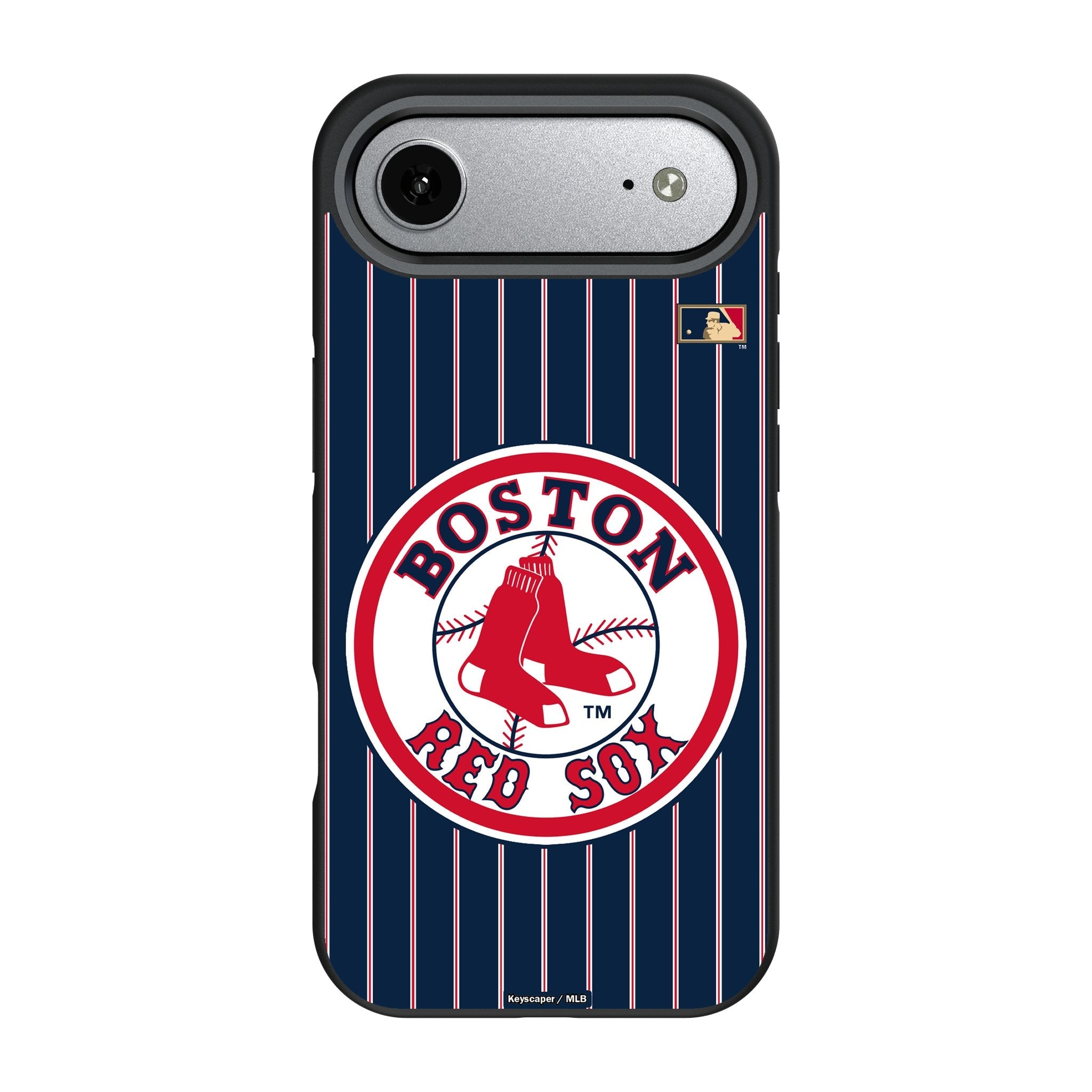Boston Red Sox 1976-2008 - Cooperstown Collection Pinstripe Bump Phone Case for Apple iPhone 17 Series 3