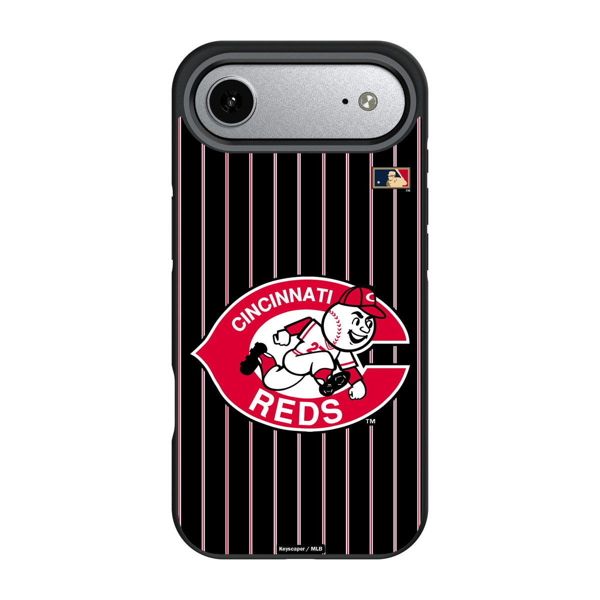 Cincinnati Reds 1974-1992 - Cooperstown Collection Pinstripe Bump Phone Case for Apple iPhone 17 Series 3