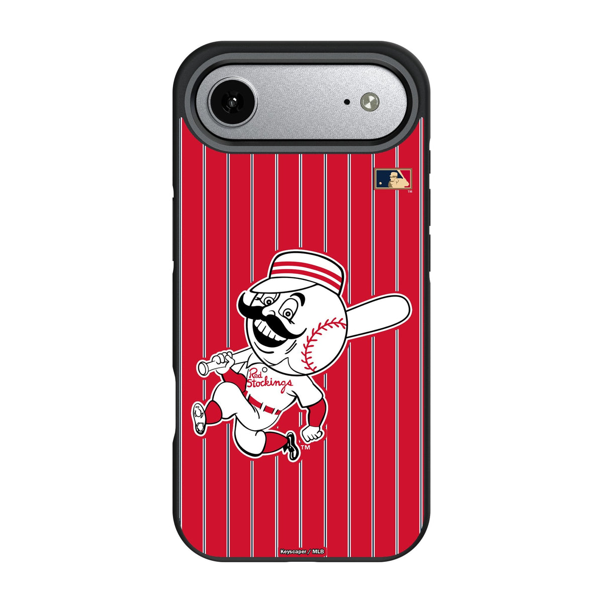 Cincinnati Reds 1953-1967 - Cooperstown Collection Pinstripe Bump Phone Case for Apple iPhone 17 Series 3