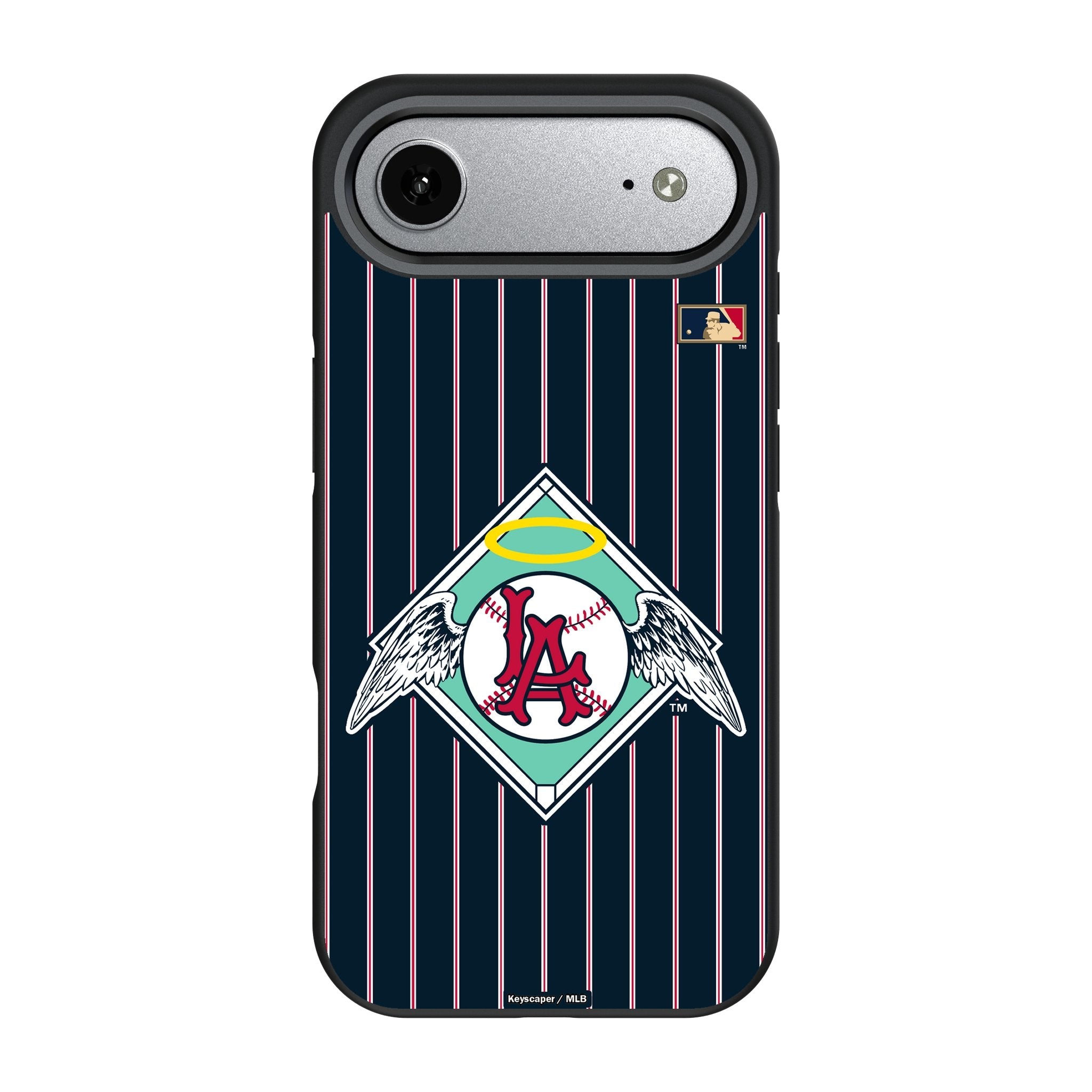 LA Angels 1961-1965 - Cooperstown Collection Pinstripe Bump Phone Case for Apple iPhone 17 Series 3