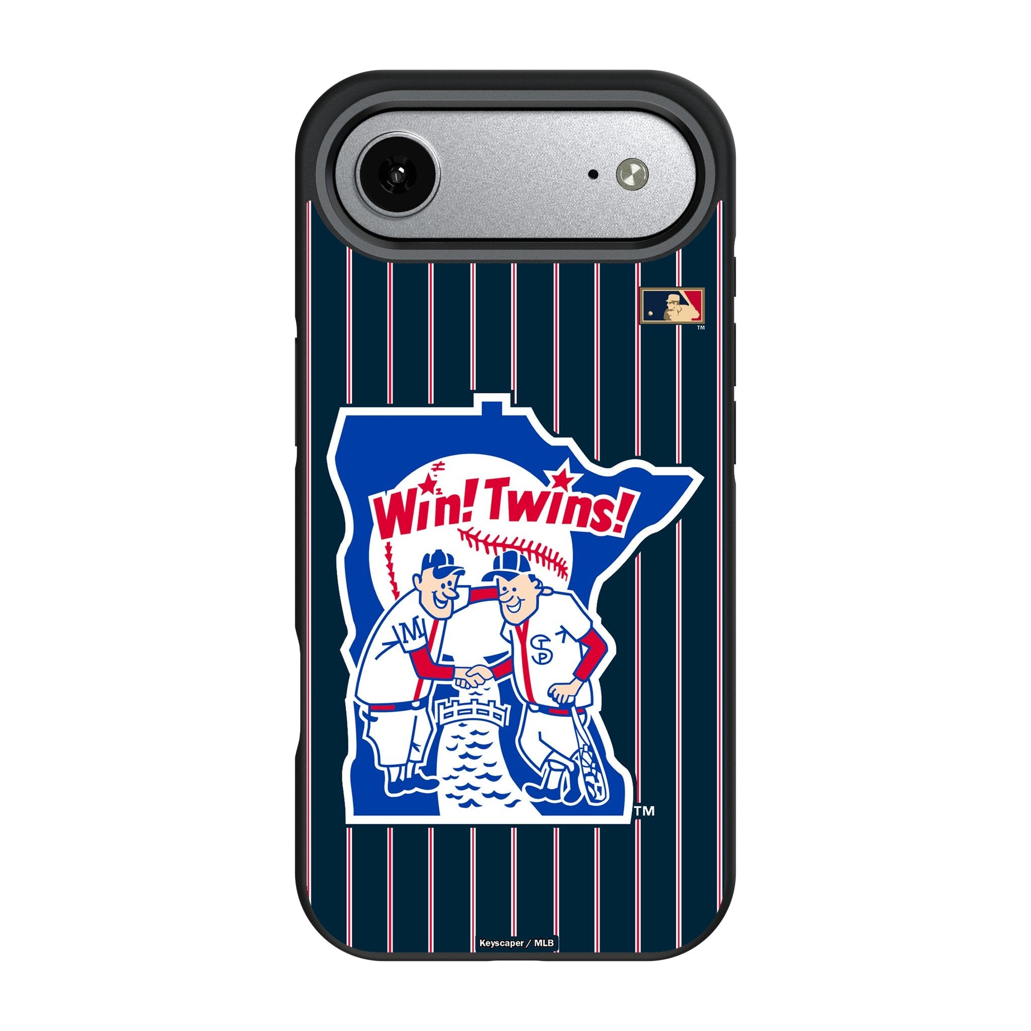 Minnesota Twins 1976-1986 - Cooperstown Collection Pinstripe Bump Phone Case for Apple iPhone 17 Series 3