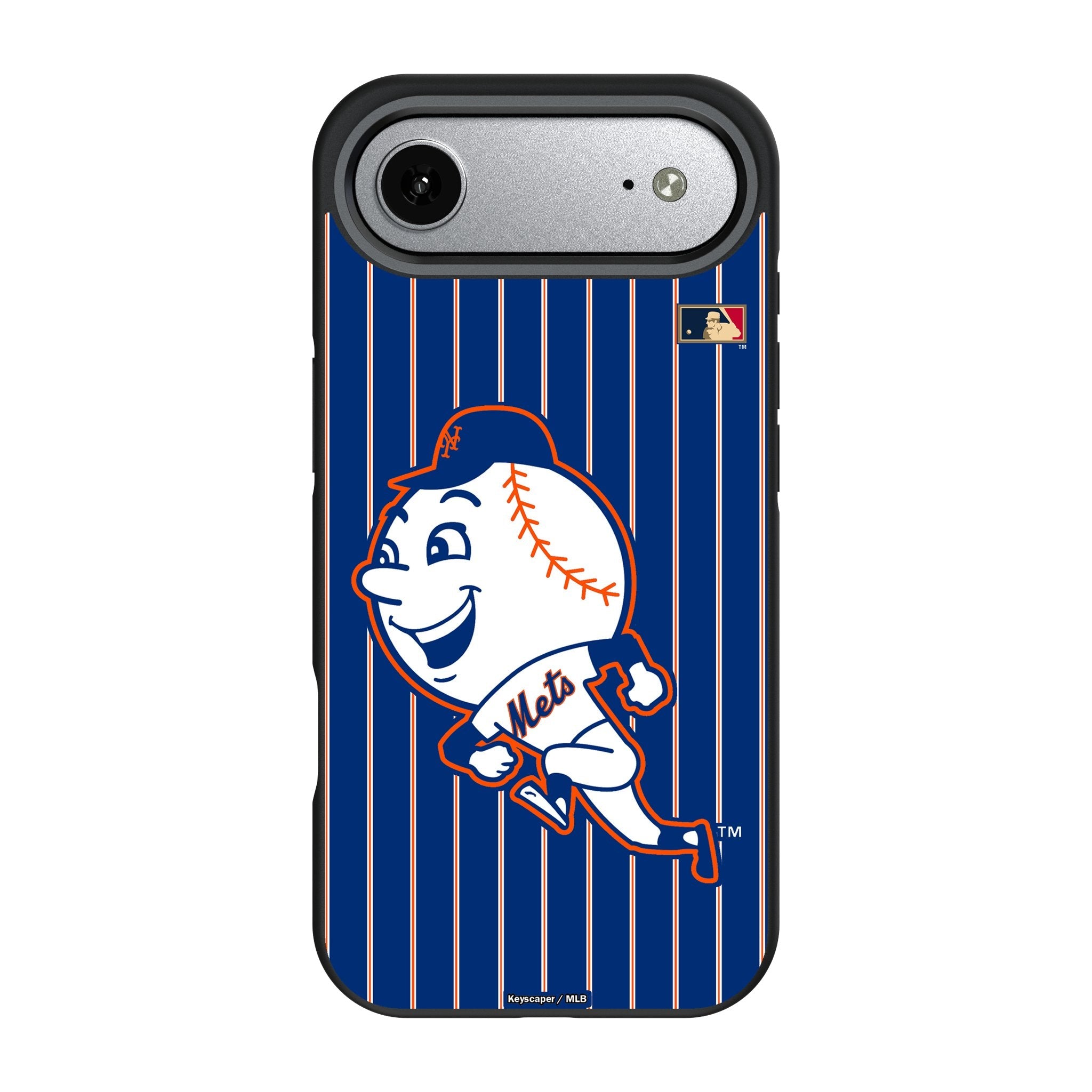 New York Mets 2014 - Cooperstown Collection Pinstripe Bump Phone Case for Apple iPhone 17 Series 3