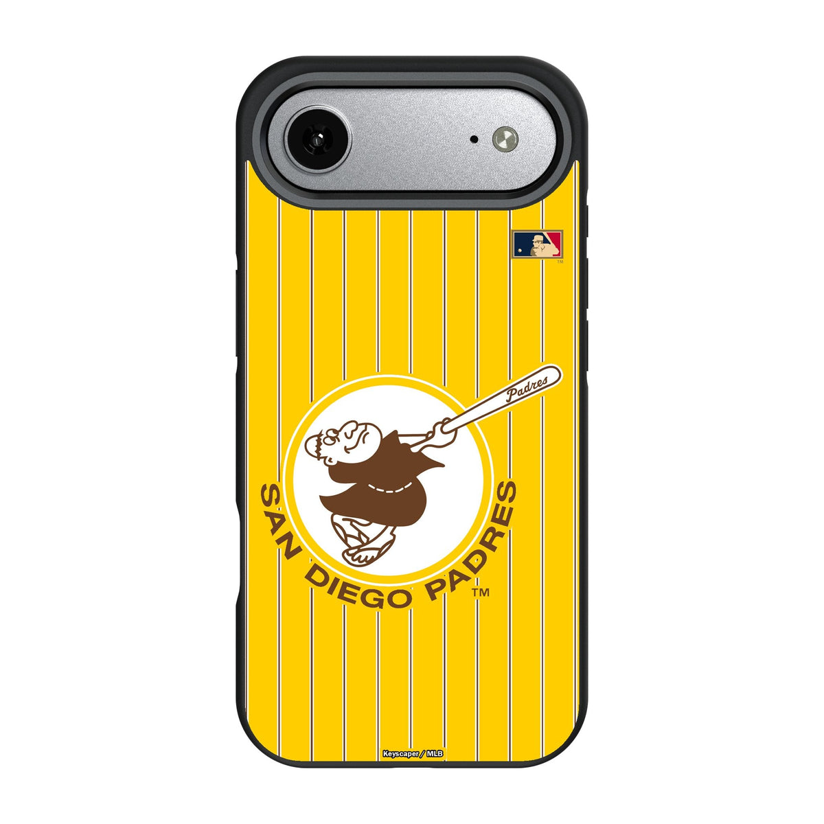 San Diego Padres 1969-1984 - Cooperstown Collection Pinstripe Bump Phone Case for Apple iPhone 17 Series 3
