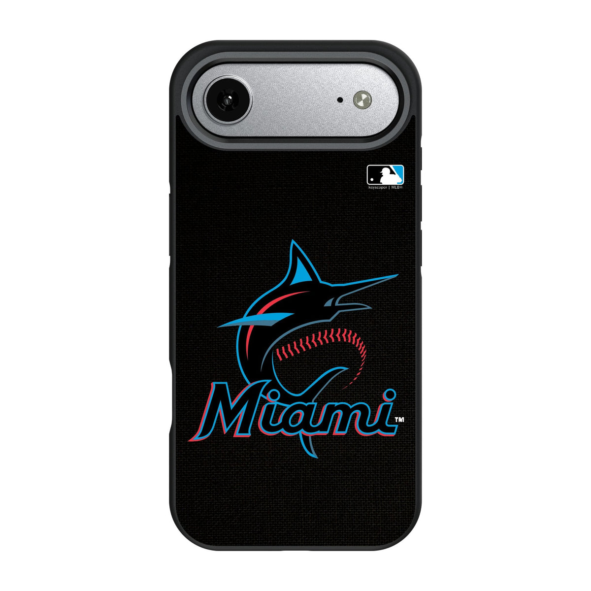 Miami Marlins Solid Bump Phone Case for Apple iPhone 17 Series 3