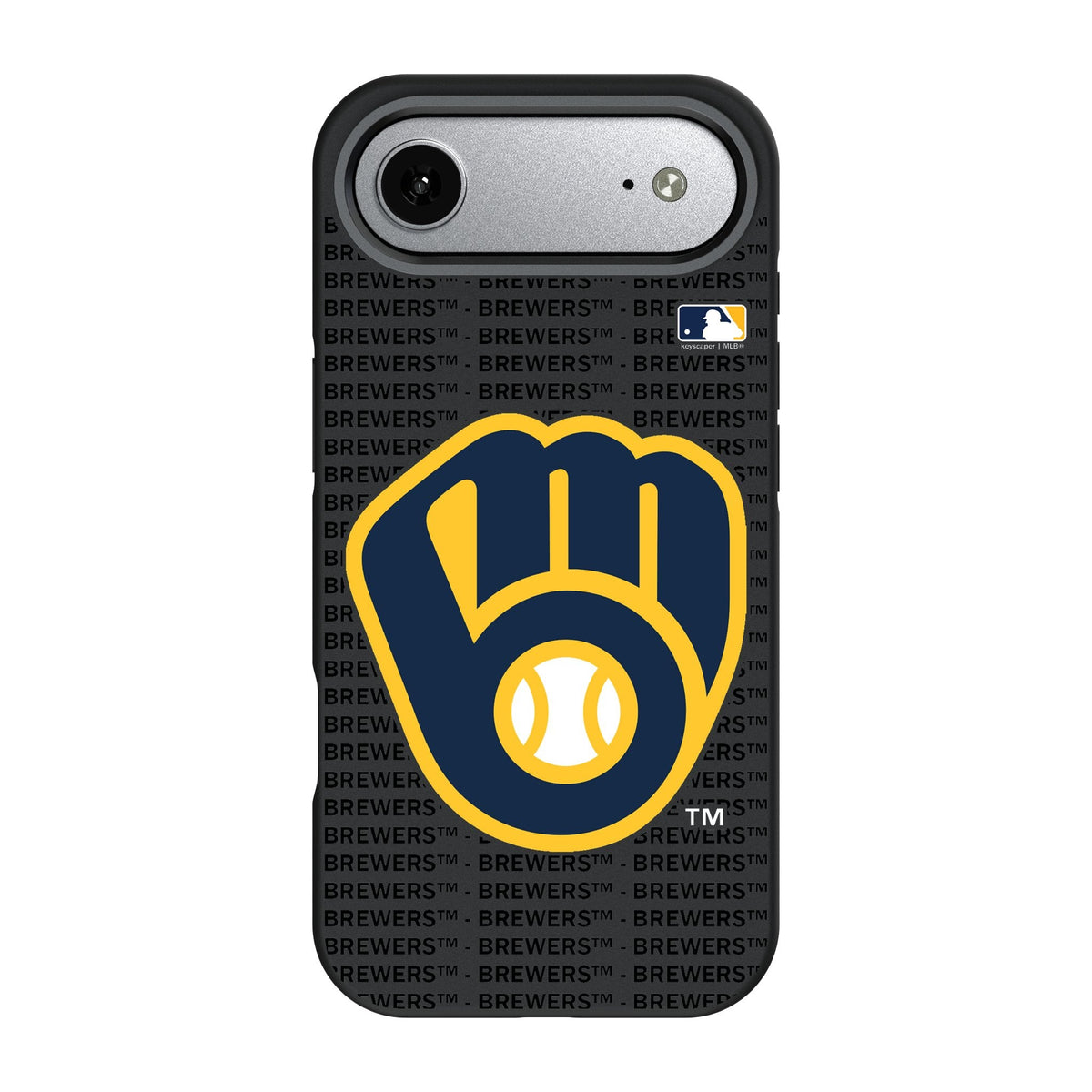 Milwaukee Brewers Text Backdrop Bump Phone Case for Apple iPhone 17 Series 3