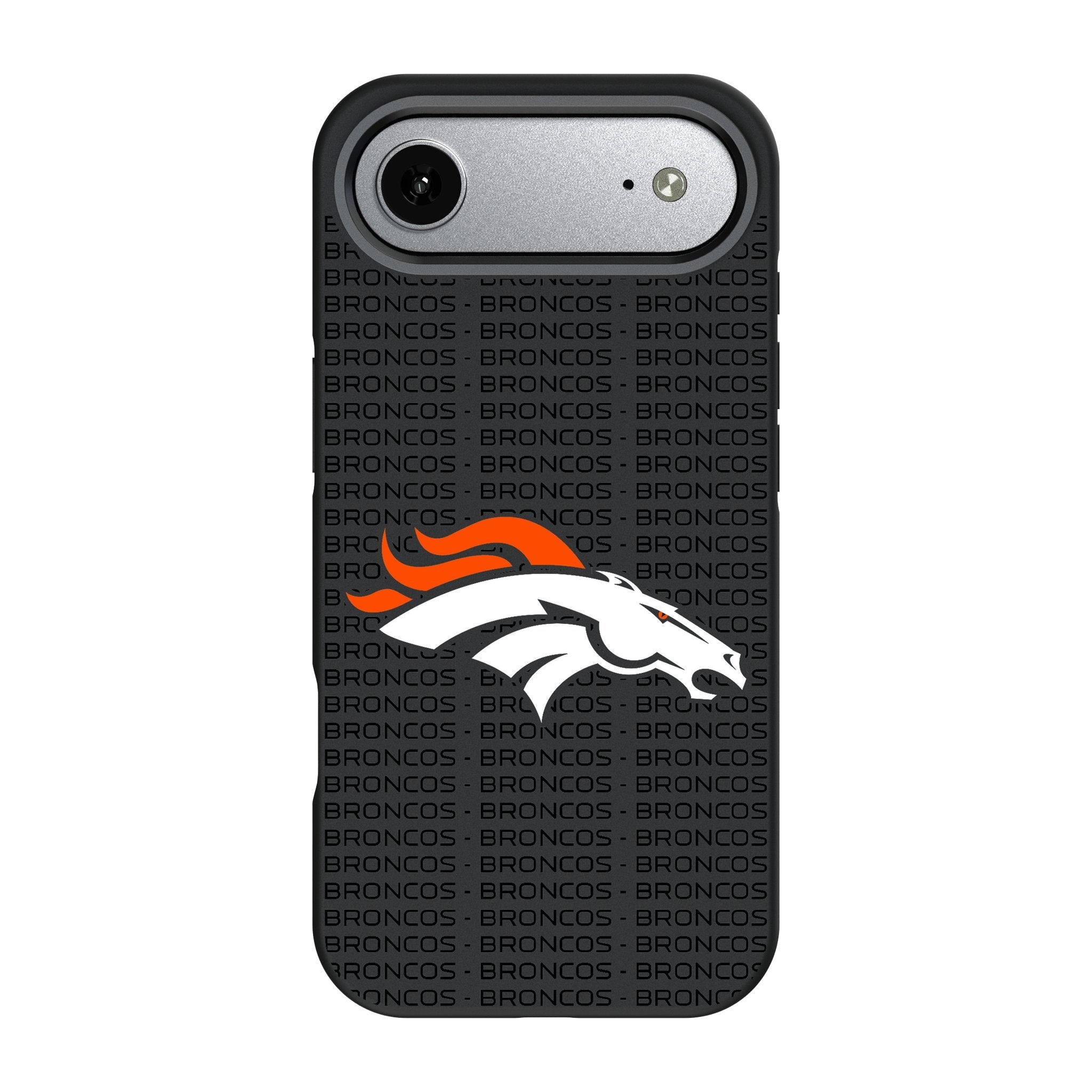 Denver Broncos Text Backdrop Bump Phone Case for Apple iPhone 17 Series 3