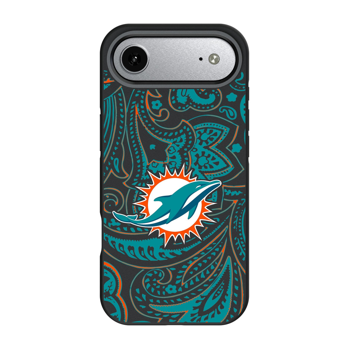 Miami Dolphins Paisley Bump Phone Case for Apple iPhone 17 Series 3
