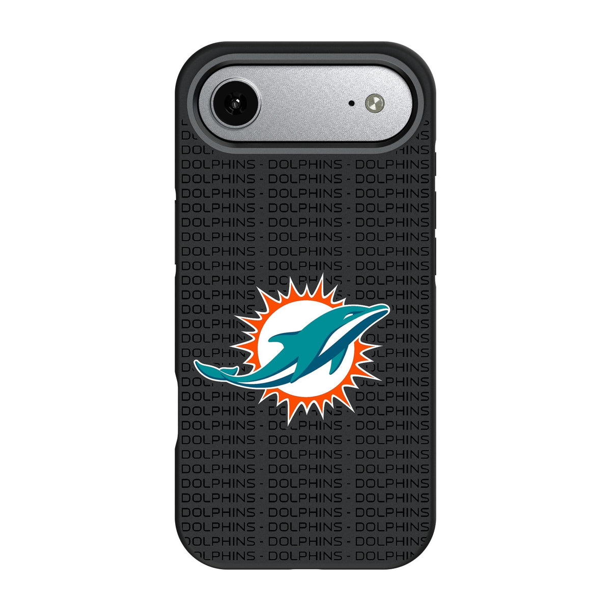 Miami Dolphins Text Backdrop Bump Phone Case for Apple iPhone 17 Series 3