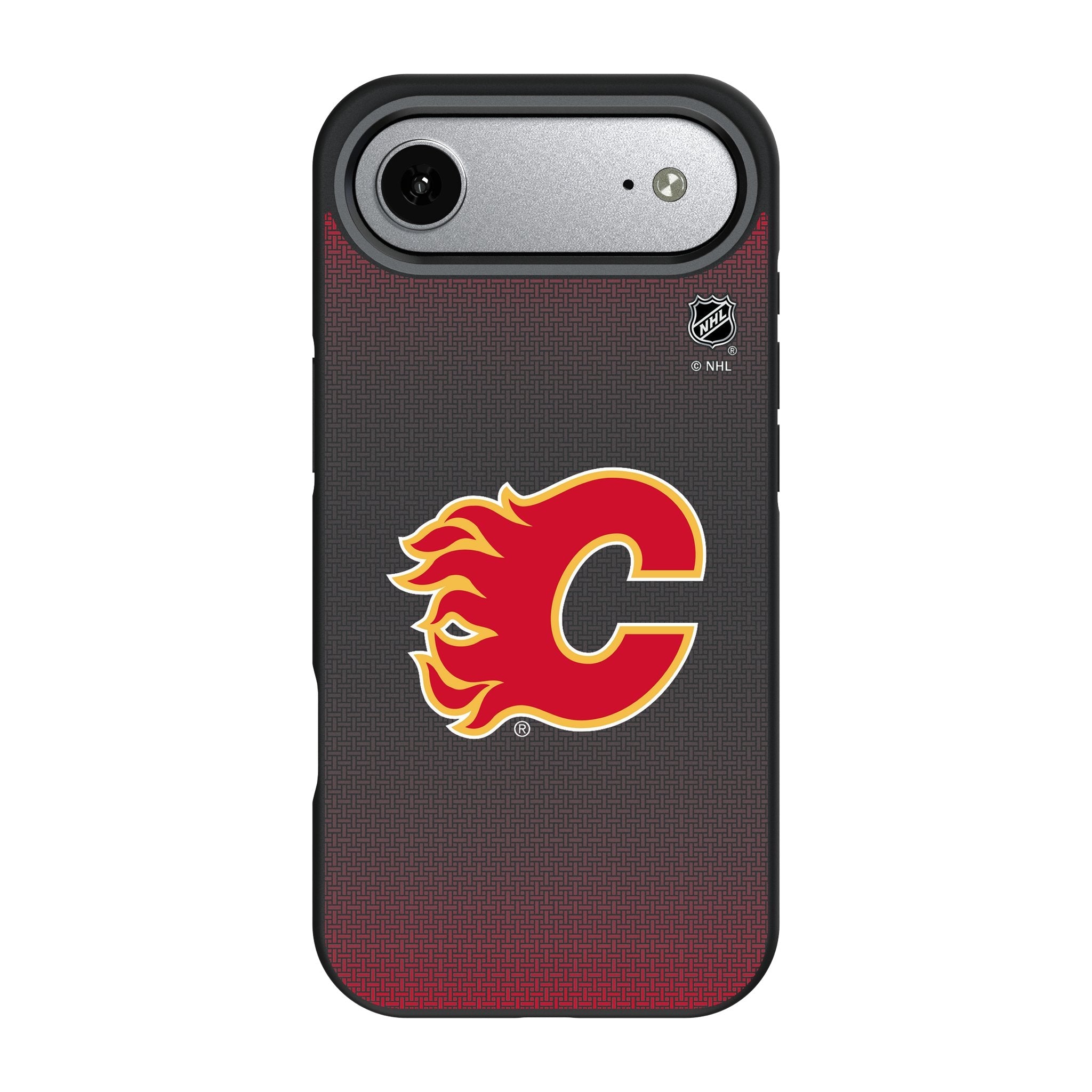 Calgary Flames Linen Bump Phone Case for Apple iPhone 17 Series 3
