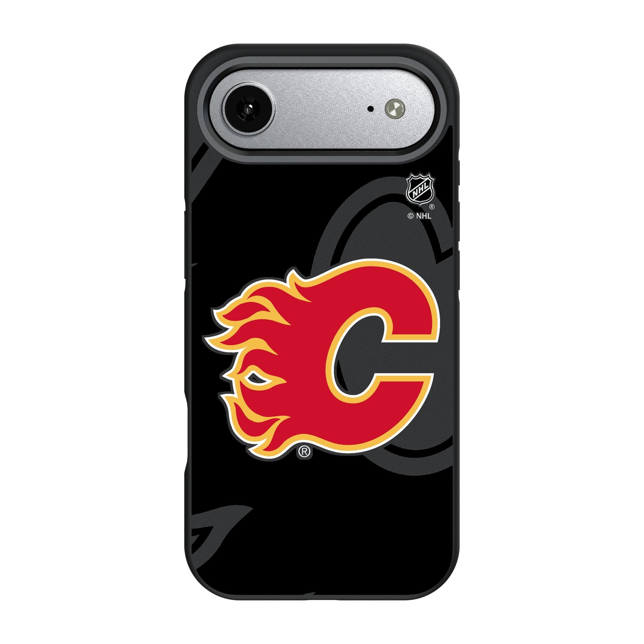 Calgary Flames Monocolor Tilt Bump Phone Case for Apple iPhone 17 Series 3