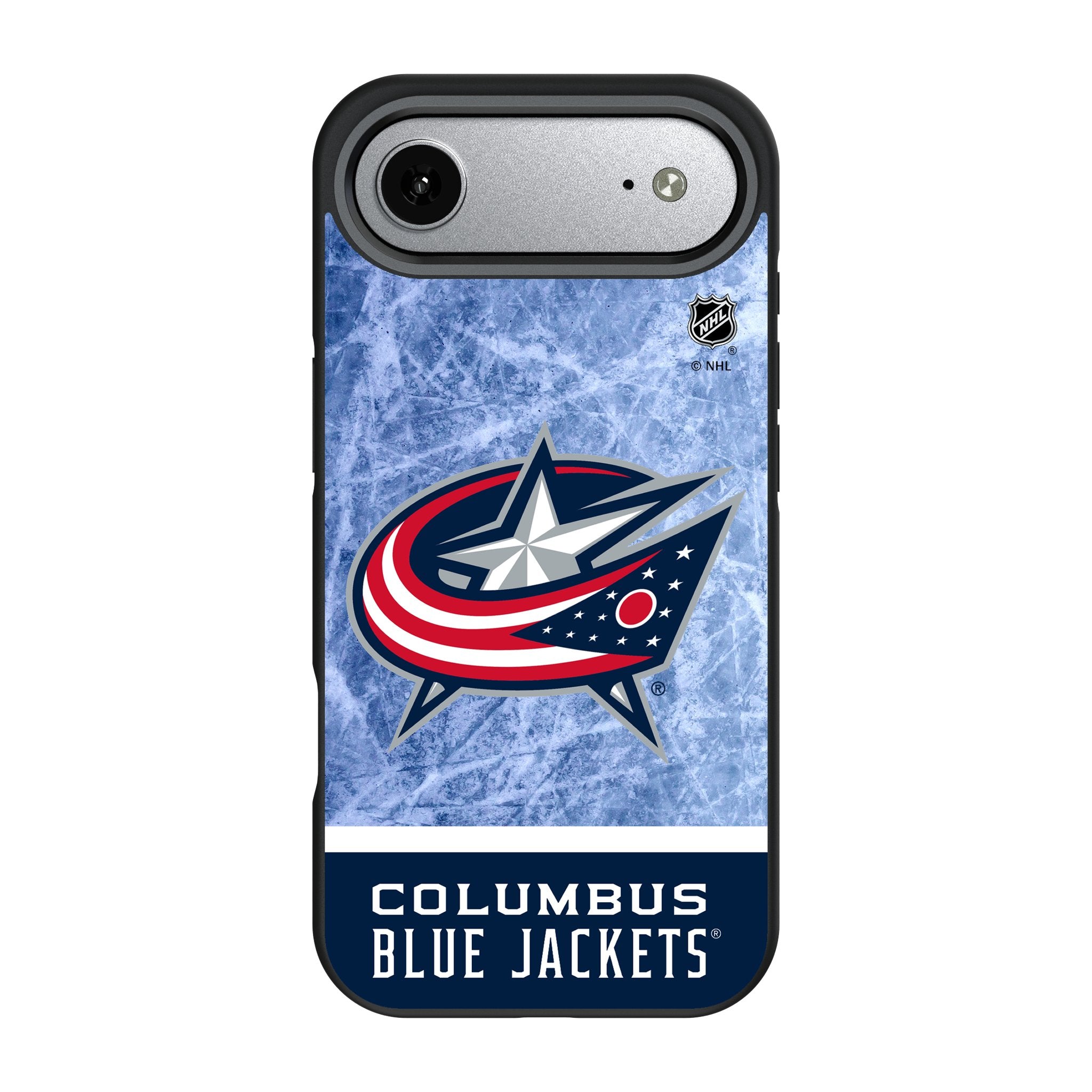 Columbus Blue Jackets Ice Wordmark Bump Phone Case for Apple iPhone 17 Series 3