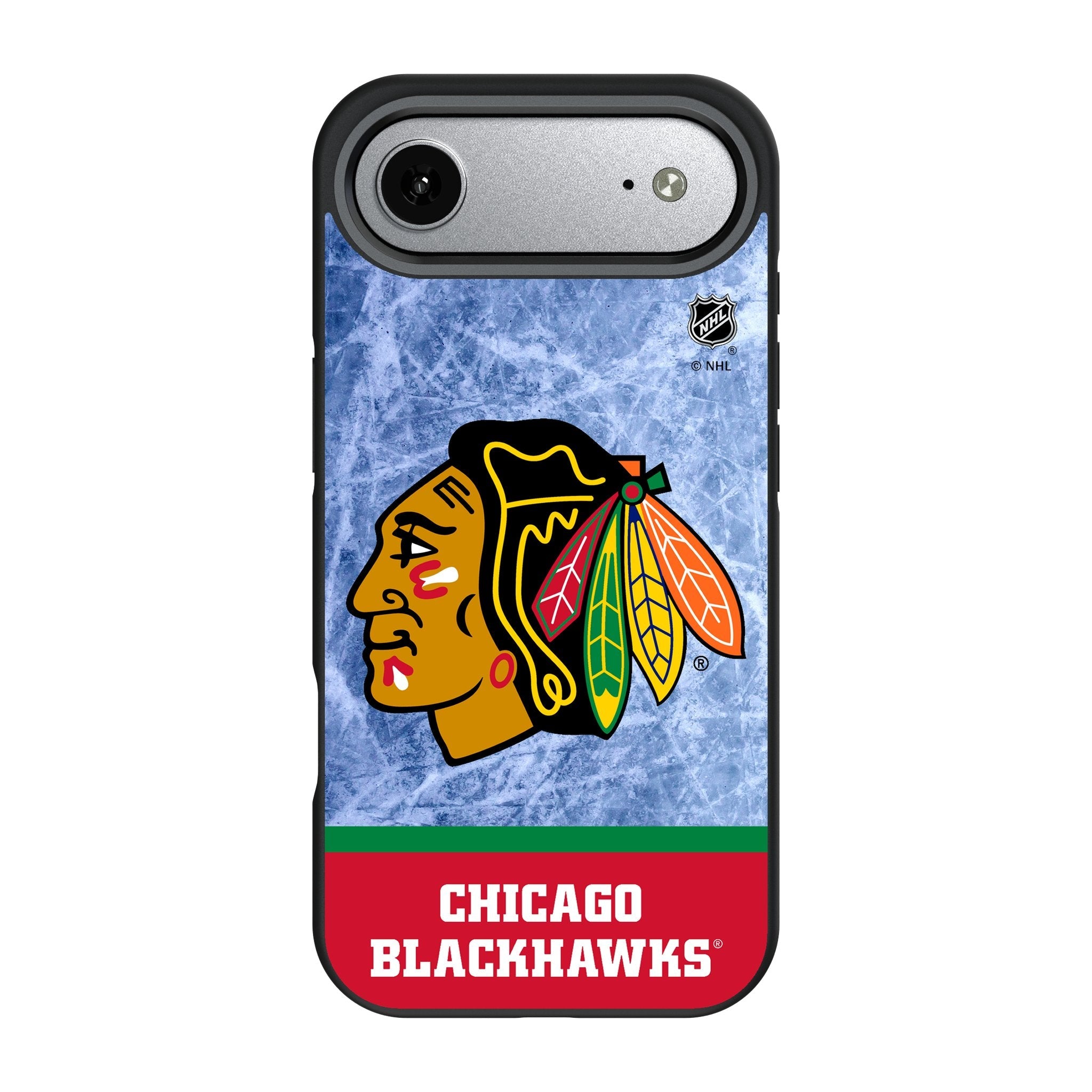 Chicago Blackhawks Ice Wordmark Bump Phone Case for Apple iPhone 17 Series 3