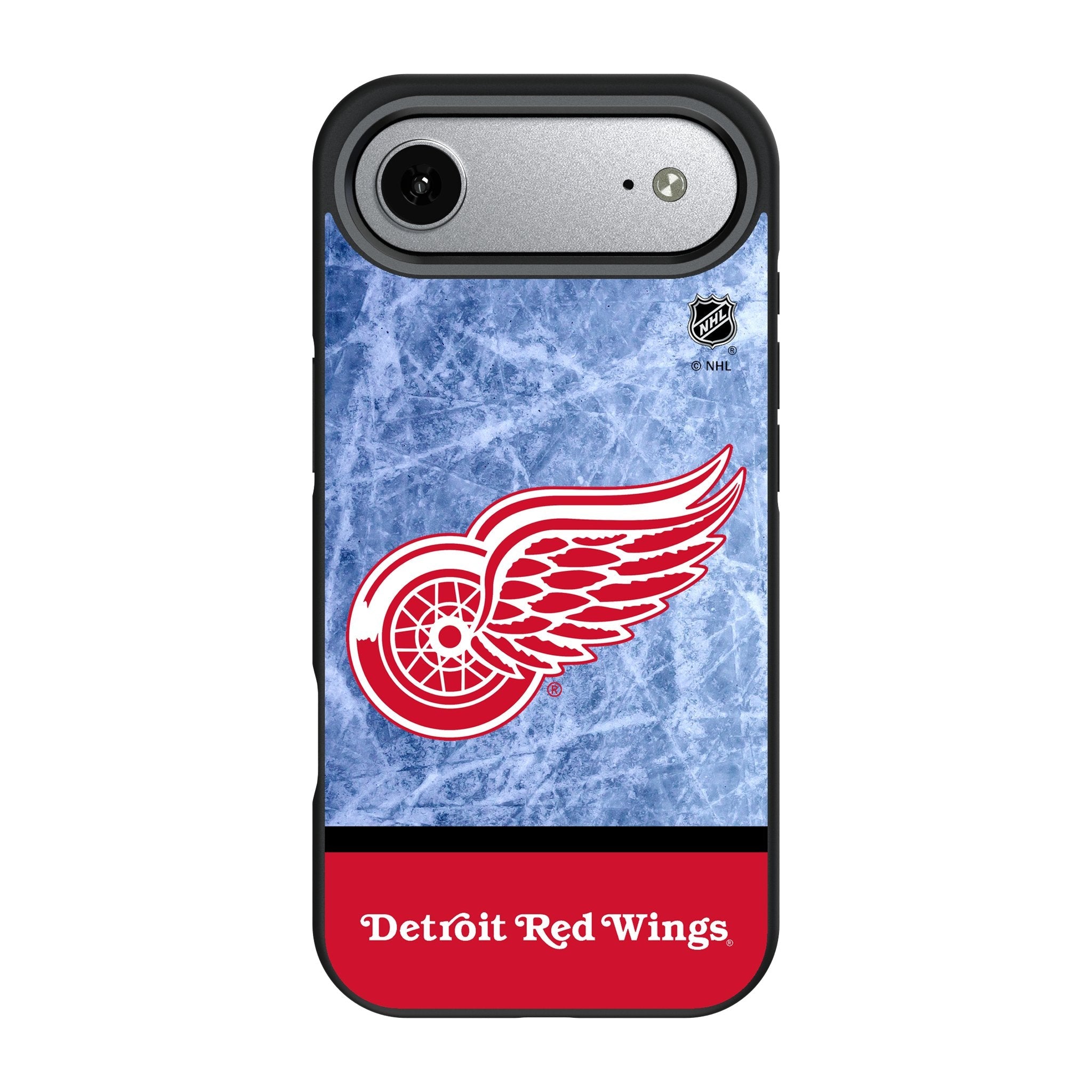 Detroit Red Wings Ice Wordmark Bump Phone Case for Apple iPhone 17 Series 3
