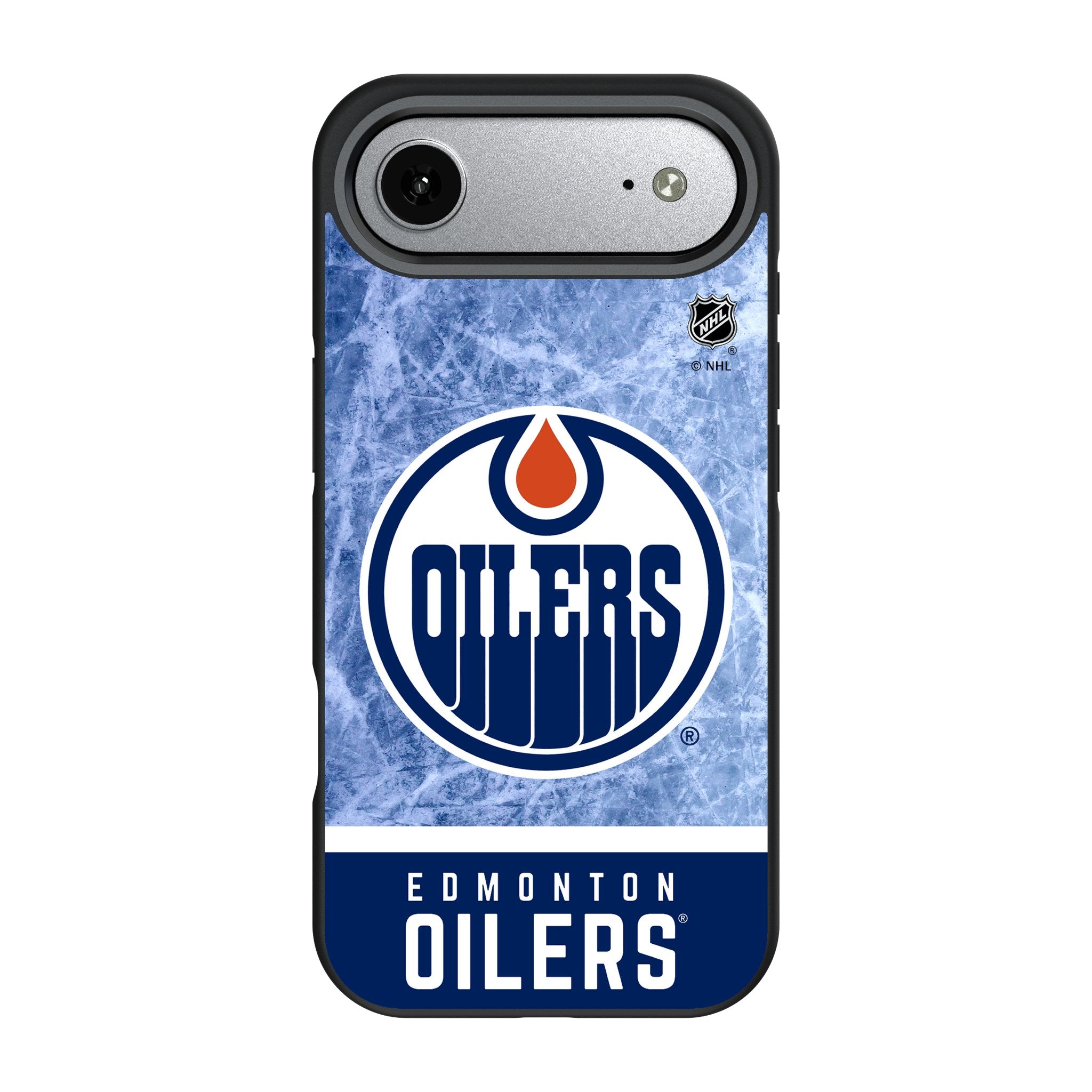 Edmonton Oilers Ice Wordmark Bump Phone Case for Apple iPhone 17 Series 3