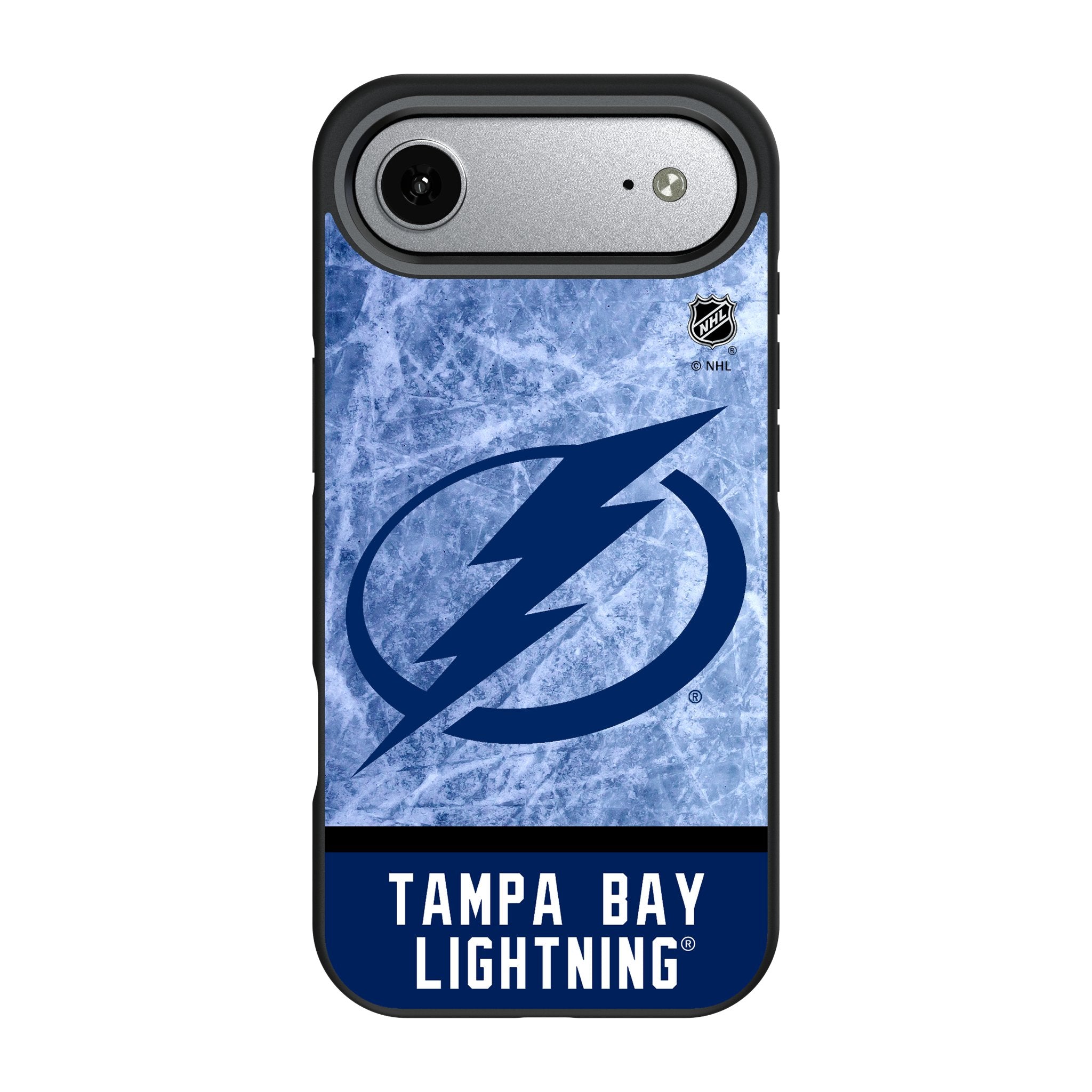 Tampa Bay Lightning Ice Wordmark Bump Phone Case for Apple iPhone 17 Series 3