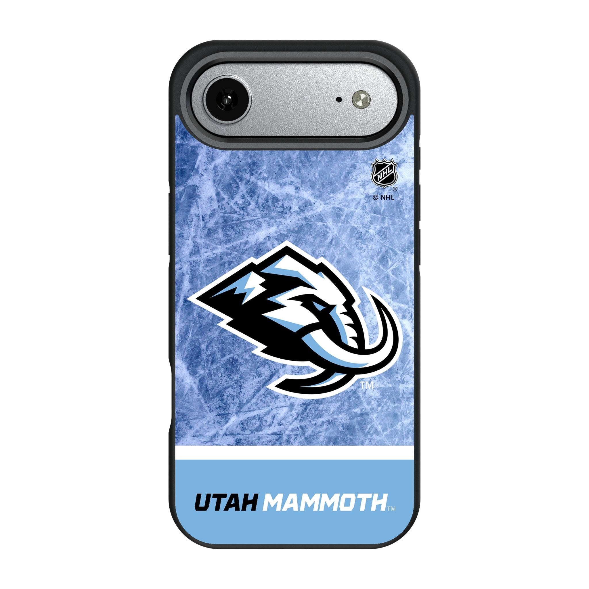 Utah Mammoth Ice Wordmark Bump Phone Case for Apple iPhone 17 Series 3