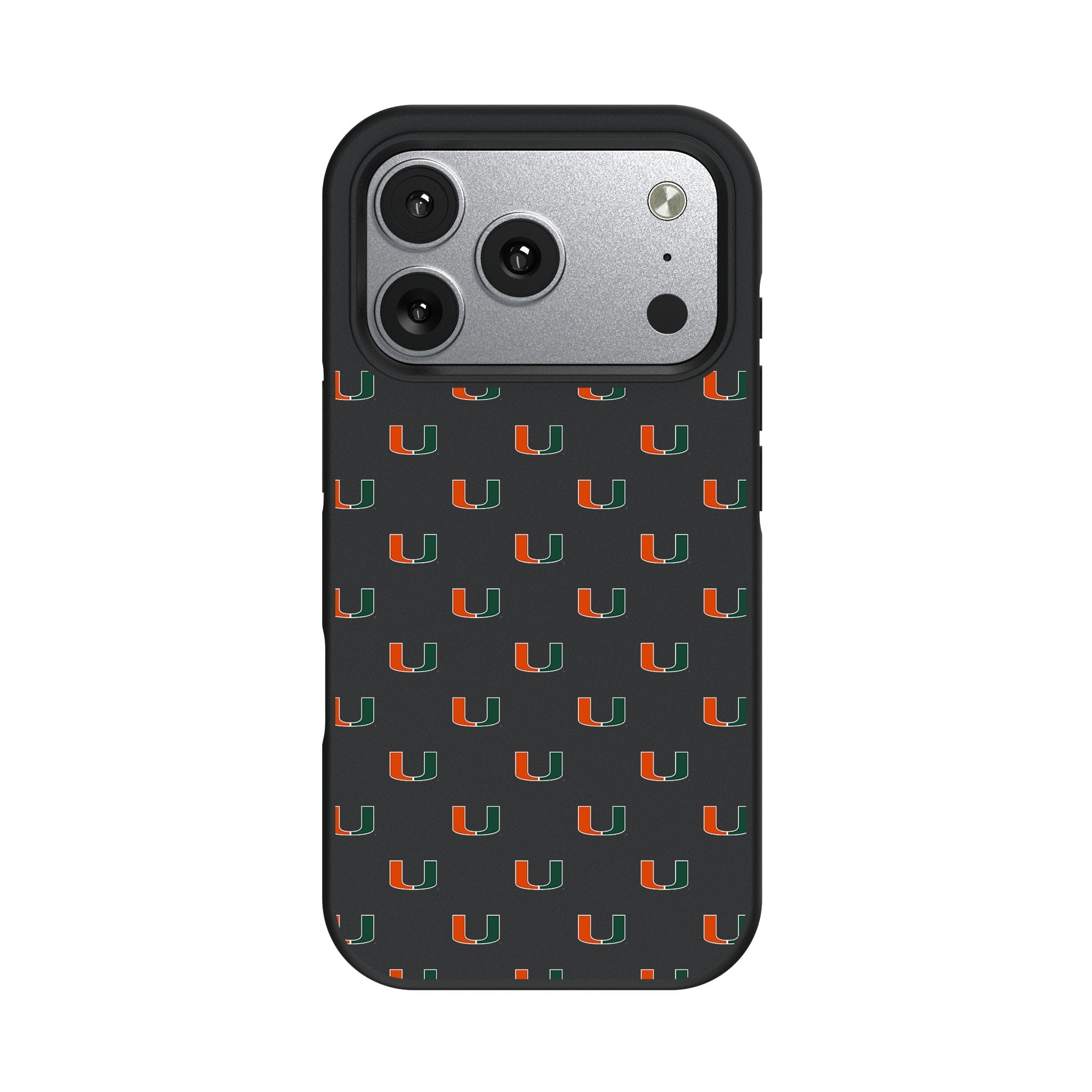 University of Miami Hurricanes Fashion Pattern Bump Phone Case for Apple iPhone 17 Series 2