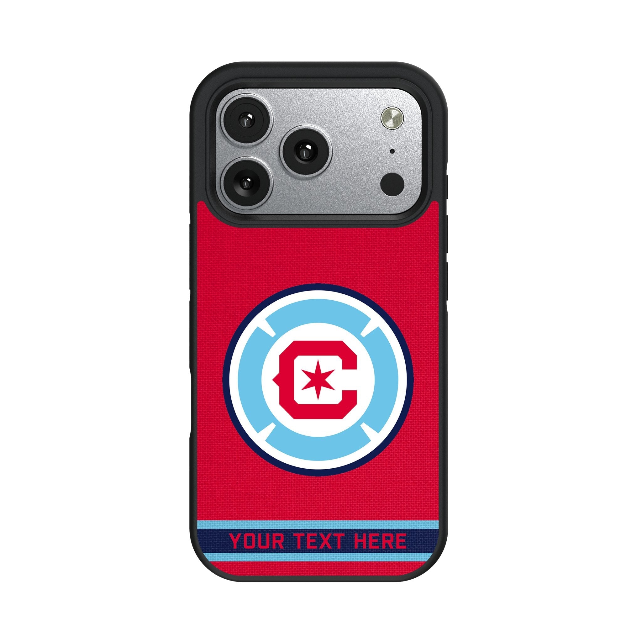 Chicago Fire Personalized Stripe Bump Phone Case for Apple iPhone 17 Series