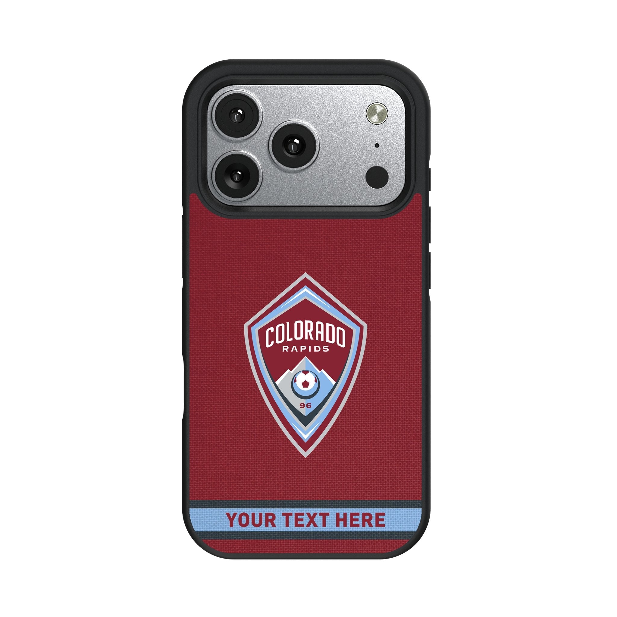 Colorado Rapids Personalized Stripe Bump Phone Case for Apple iPhone 17 Series