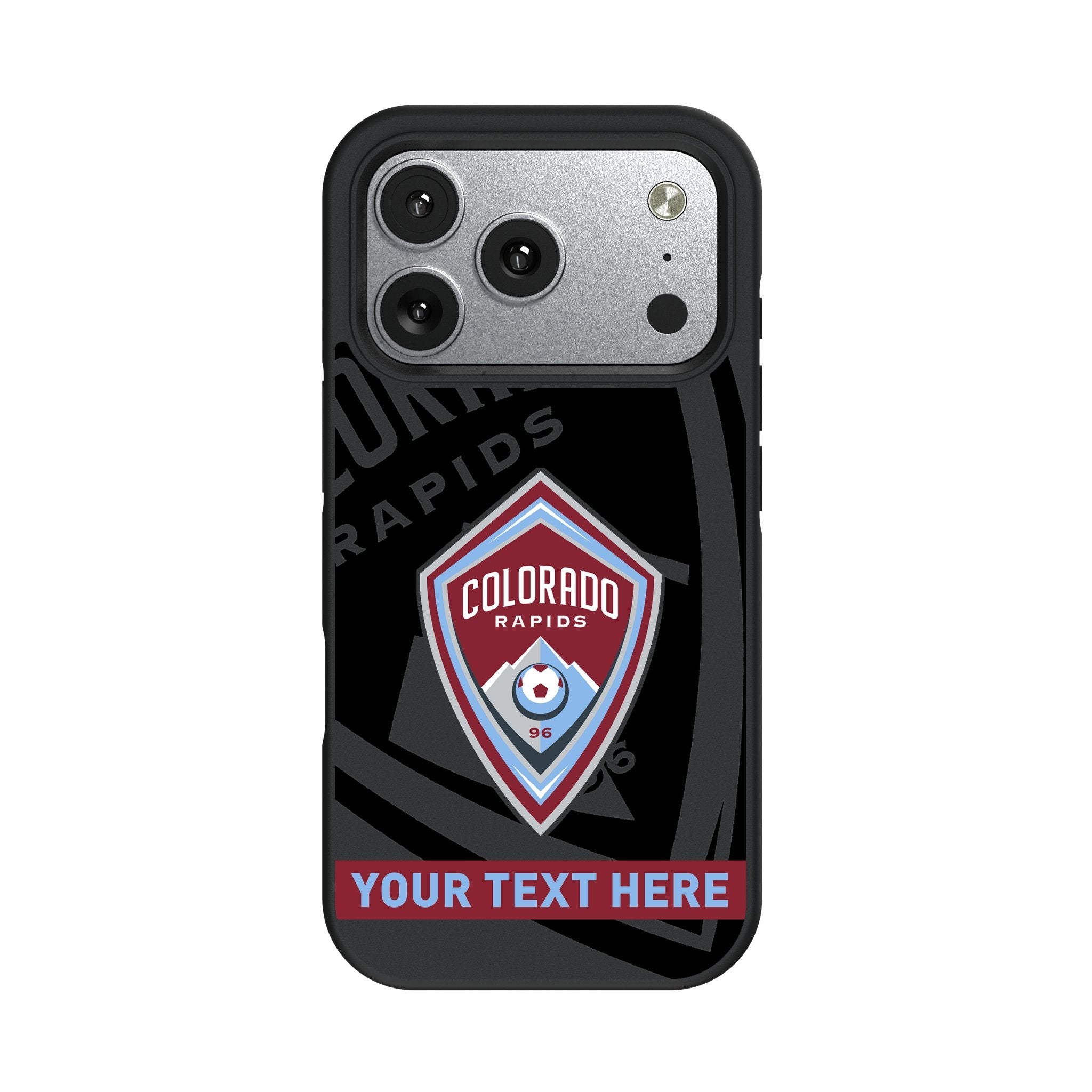 Colorado Rapids Personalized Tilt Bump Phone Case for Apple iPhone 17 Series