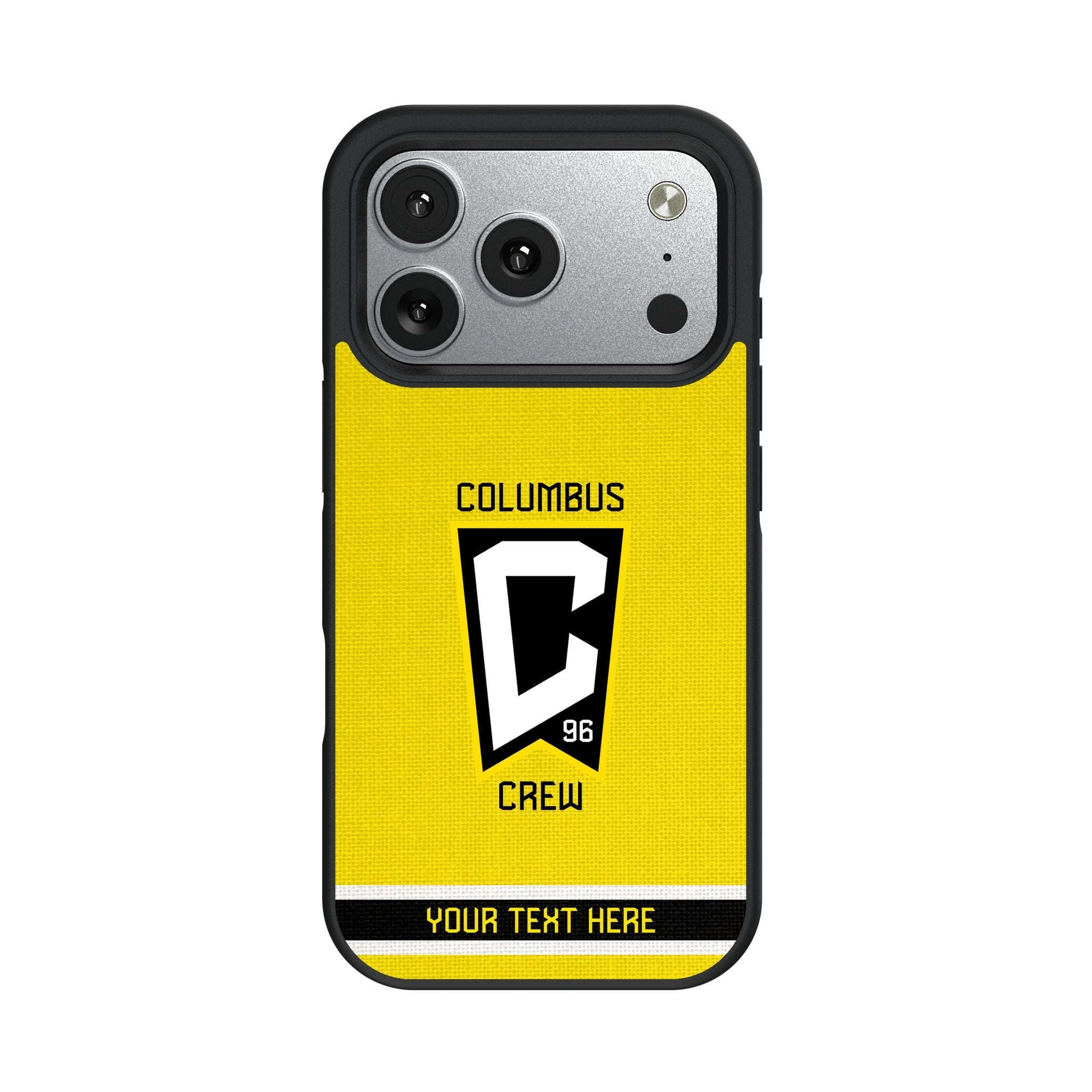 Columbus Crew Personalized Stripe Bump Phone Case for Apple iPhone 17 Series