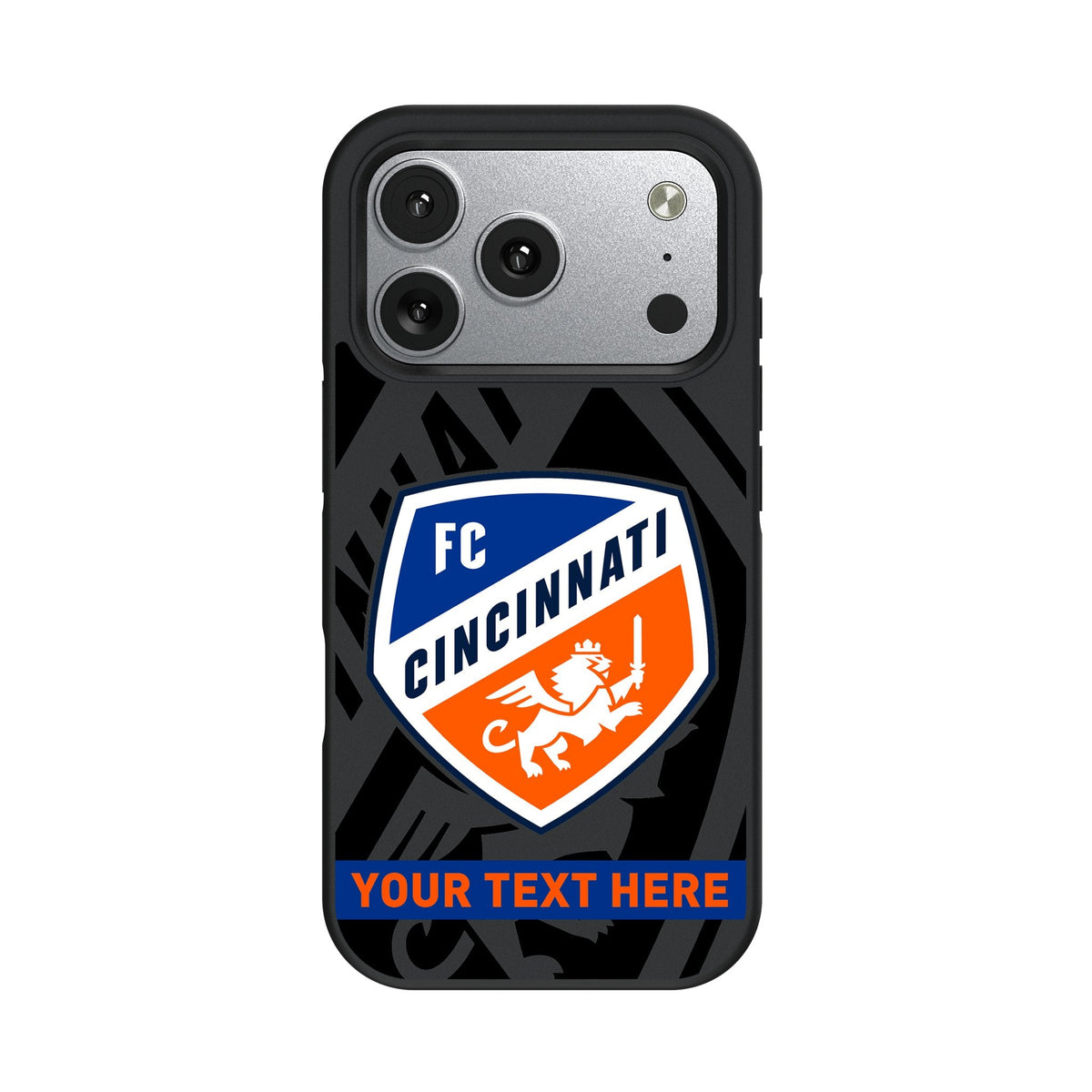 FC Cincinnati Personalized Tilt Bump Phone Case for Apple iPhone 17 Series
