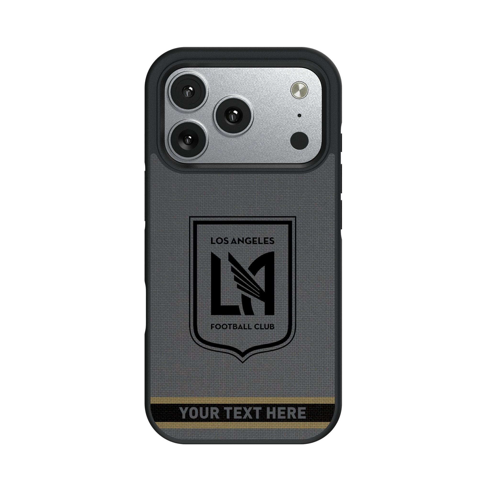 Los Angeles Football Club Personalized Stripe Bump Phone Case for Apple iPhone 17 Series