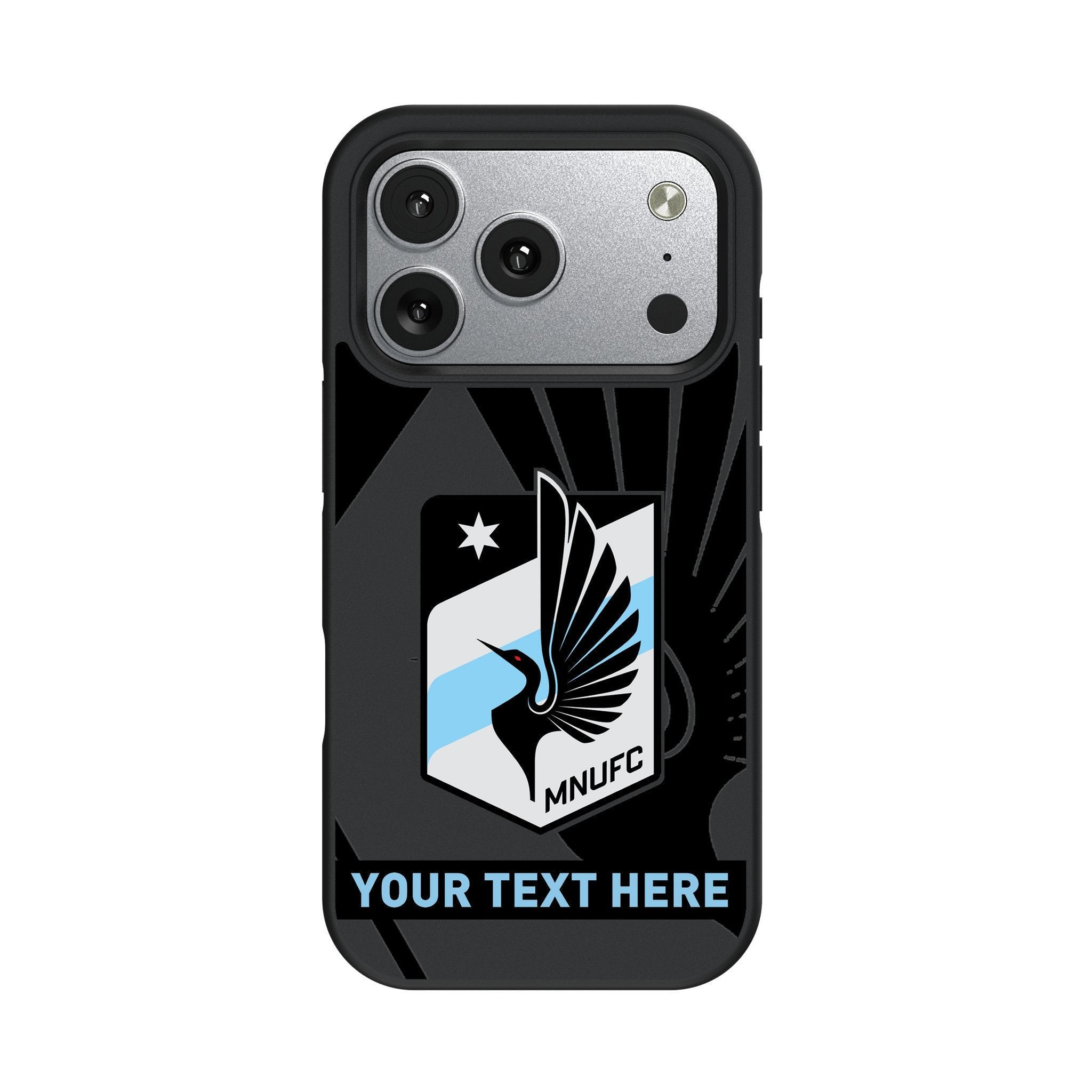 Minnesota United FC Personalized Tilt Bump Phone Case for Apple iPhone 17 Series