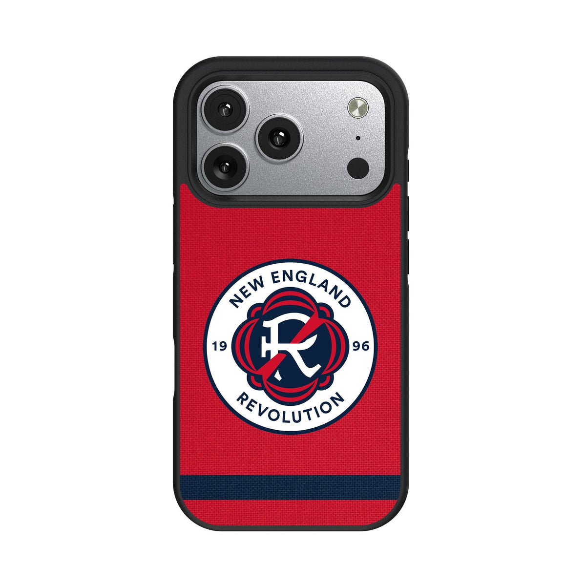 New England Revolution Stripe Bump Phone Case for Apple iPhone 17 Series 2