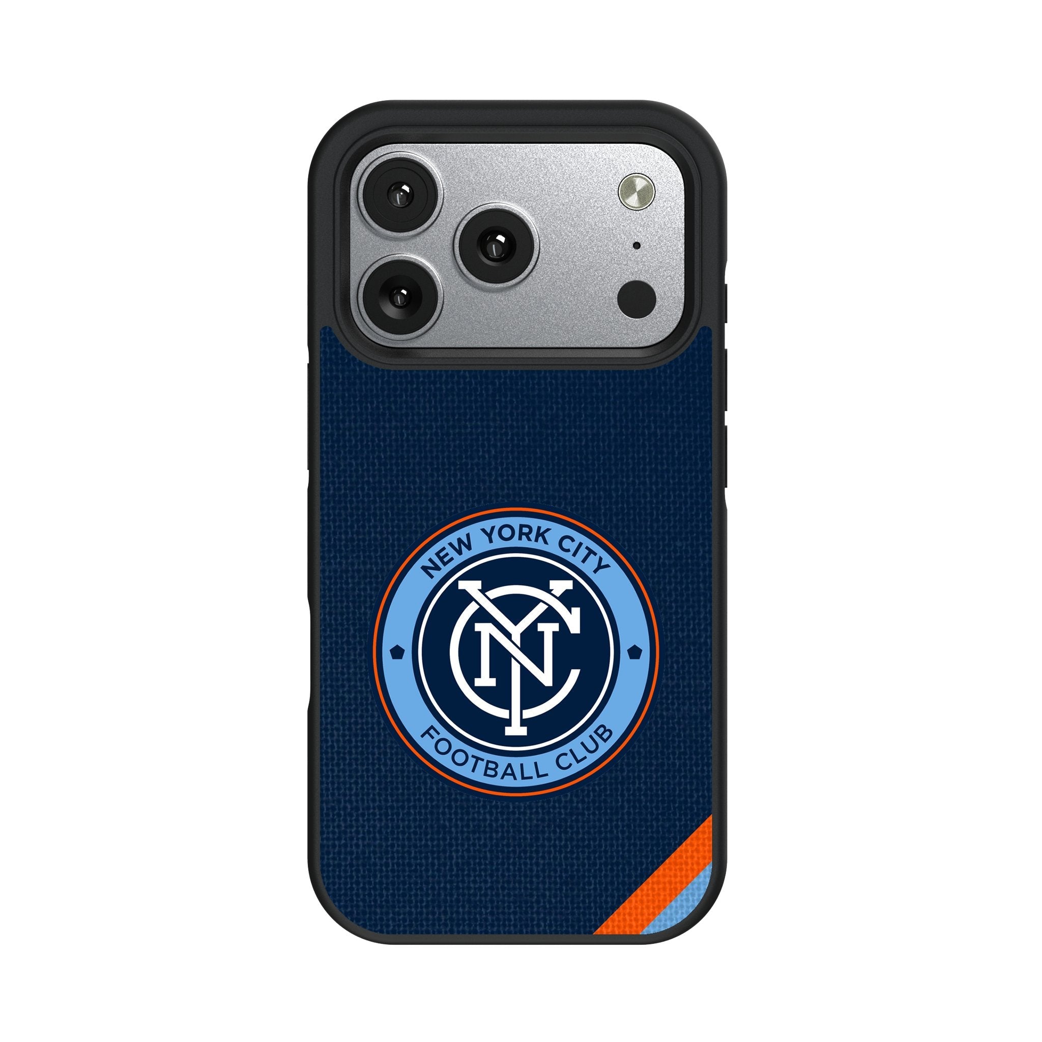 New York City FC Diagonal Stripe Bump Phone Case for Apple iPhone 17 Series 2