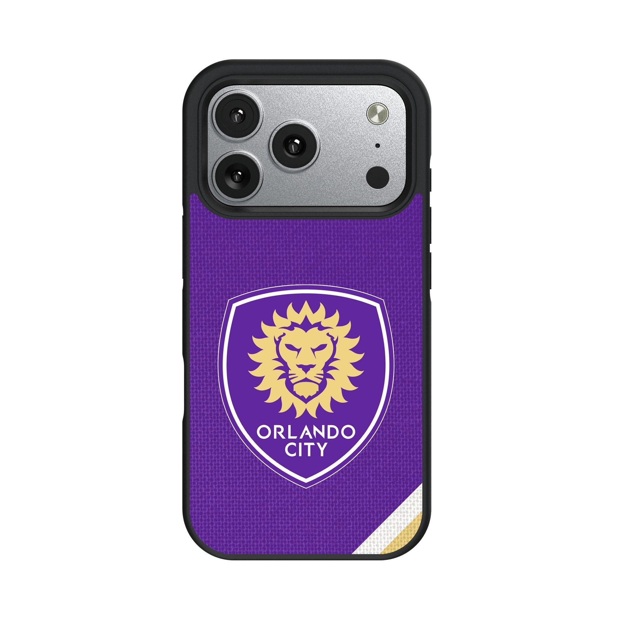 Orlando City Soccer Club Diagonal Stripe Bump Phone Case for Apple iPhone 17 Series