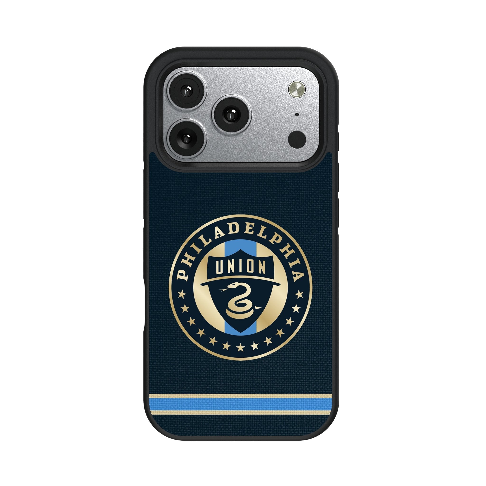 Philadelphia Union Stripe Bump Phone Case for Apple iPhone 17 Series