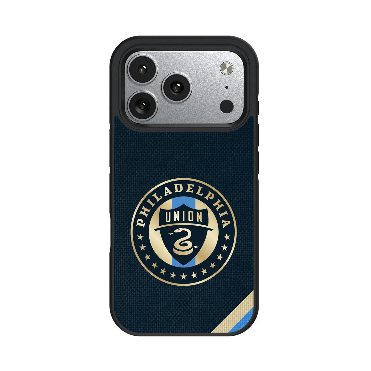 Philadelphia Union Diagonal Stripe Bump Phone Case for Apple iPhone 17 Series 2