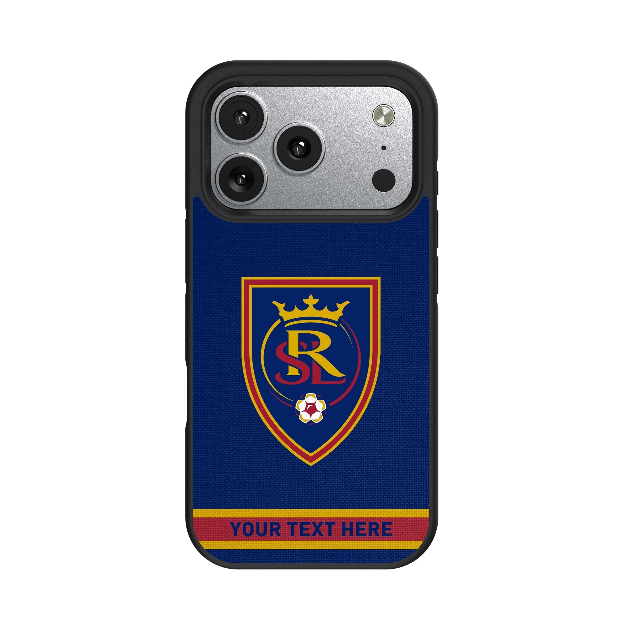 Real Salt Lake Personalized Stripe Bump Phone Case for Apple iPhone 17 Series 2
