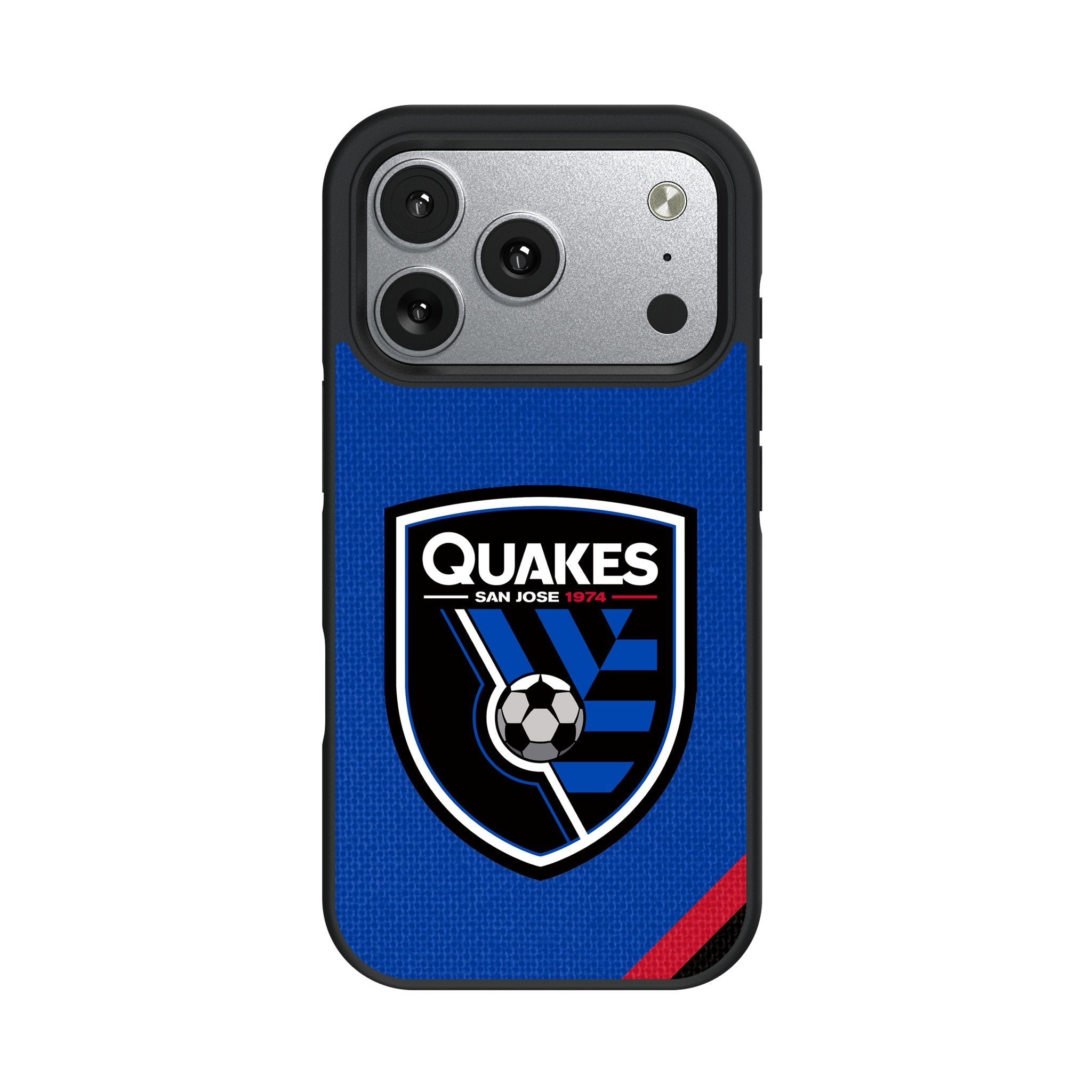 San Jose Earthquakes Diagonal Stripe Bump Phone Case for Apple iPhone 17 Series