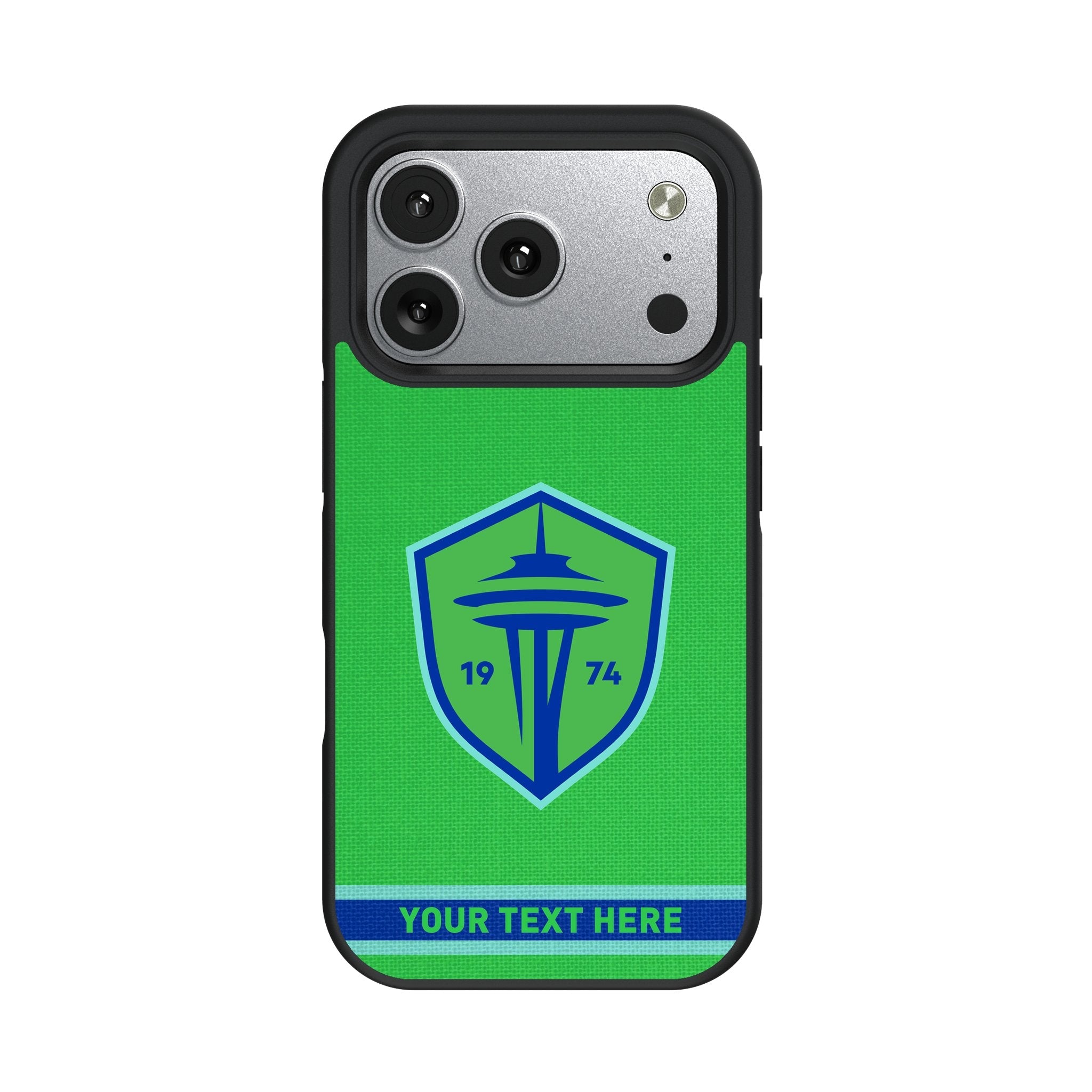 Seattle Sounders FC Personalized Stripe Bump Phone Case for Apple iPhone 17 Series 2