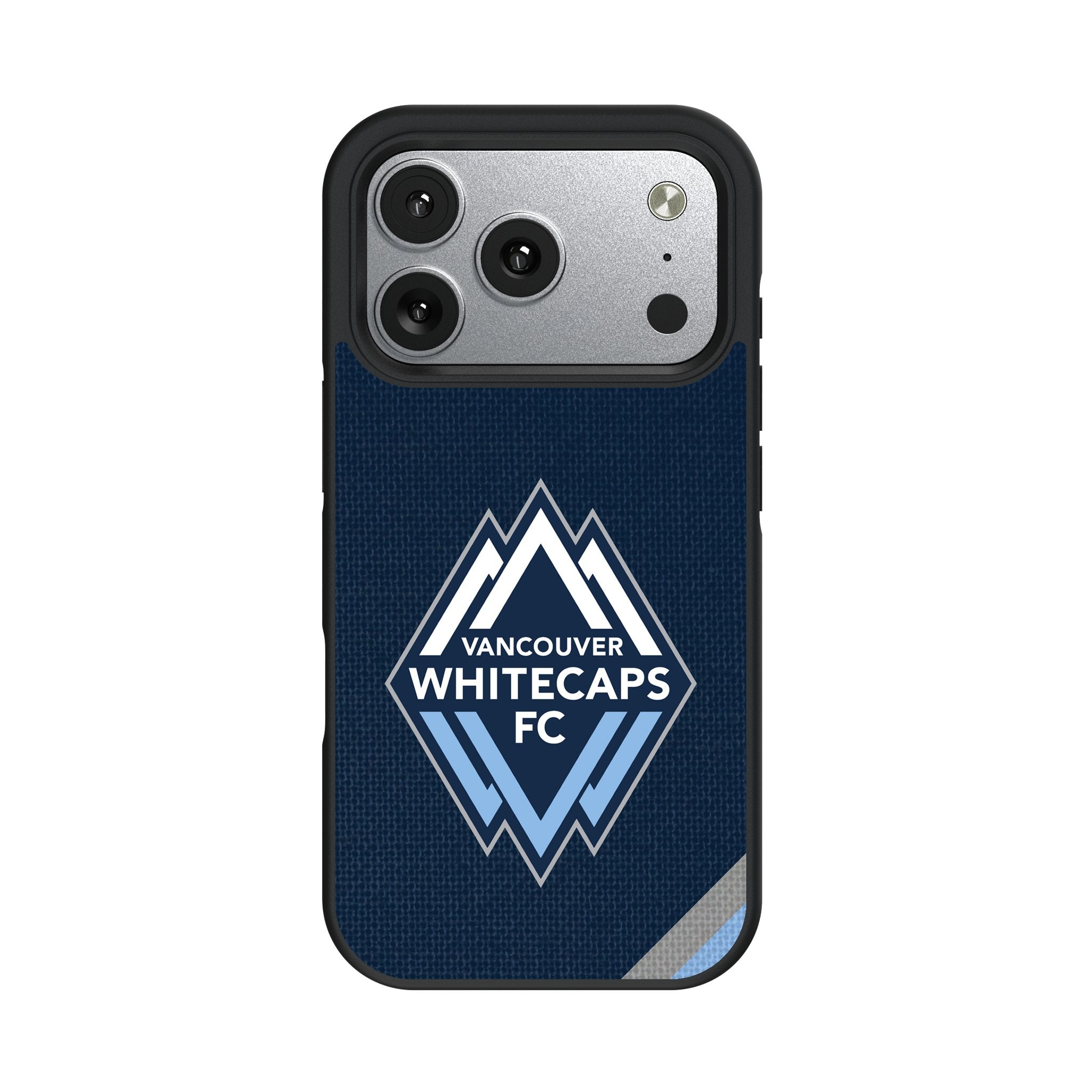 Vancouver Whitecaps Diagonal Stripe Bump Phone Case for Apple iPhone 17 Series