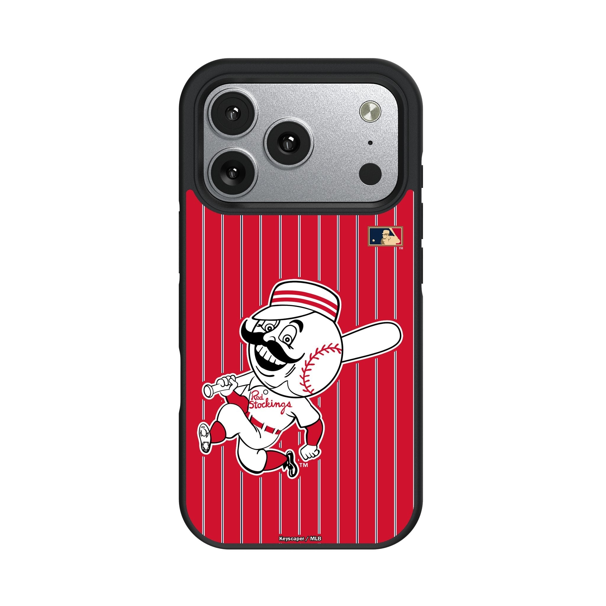 Cincinnati Reds 1953-1967 - Cooperstown Collection Pinstripe Bump Phone Case for Apple iPhone 17 Series