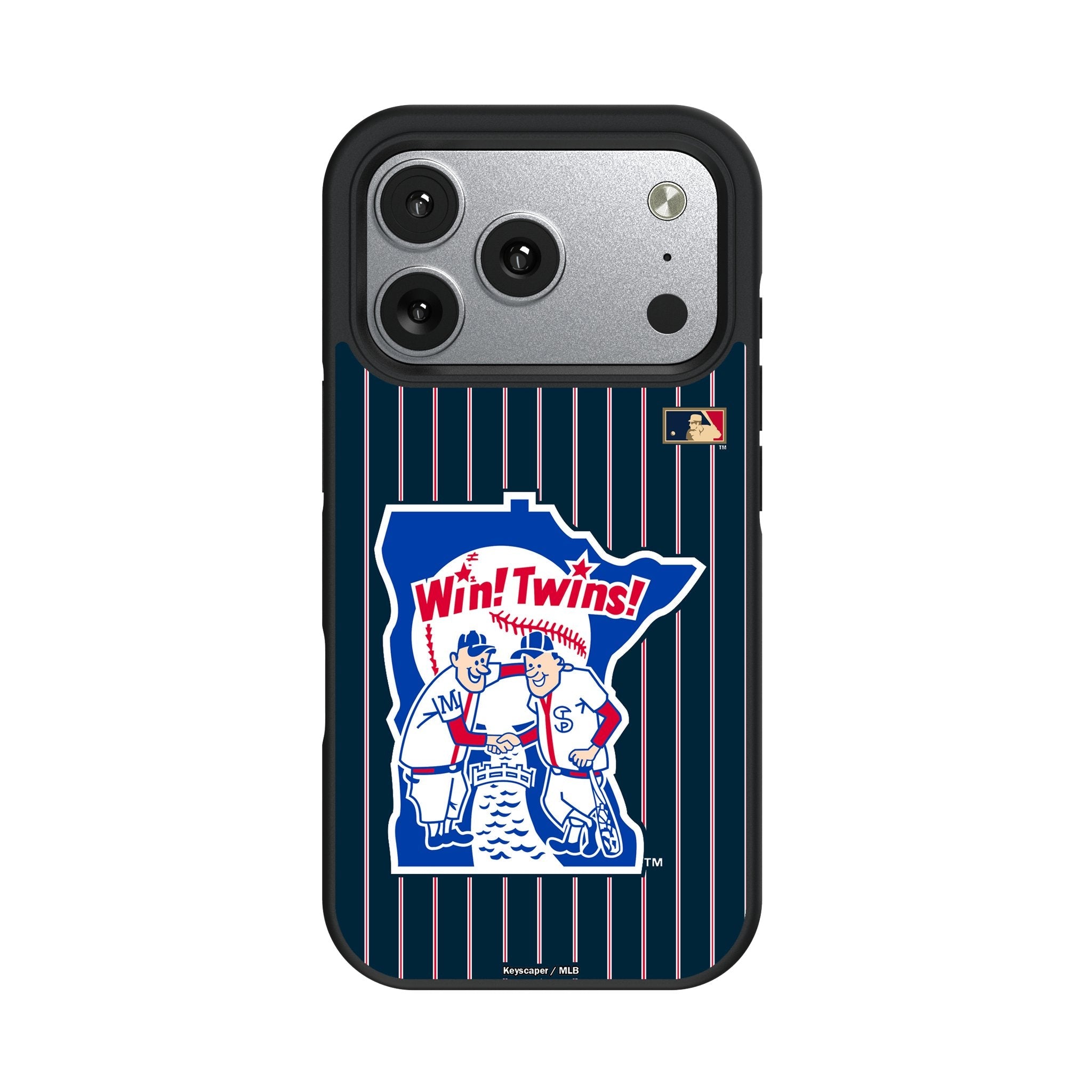 Minnesota Twins 1976-1986 - Cooperstown Collection Pinstripe Bump Phone Case for Apple iPhone 17 Series 2
