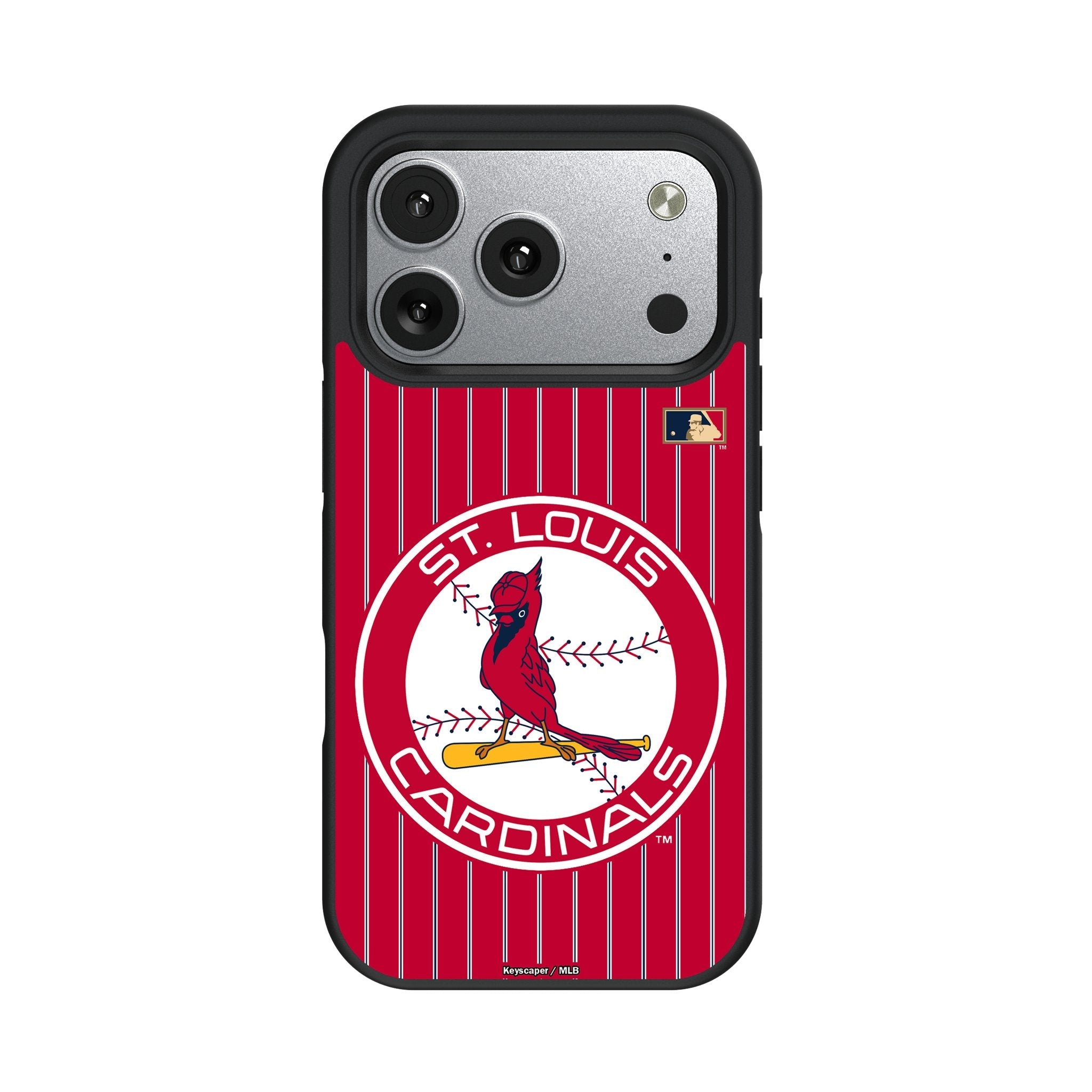 St Louis Cardinals 1966-1997 - Cooperstown Collection Pinstripe Bump Phone Case for Apple iPhone 17 Series 2
