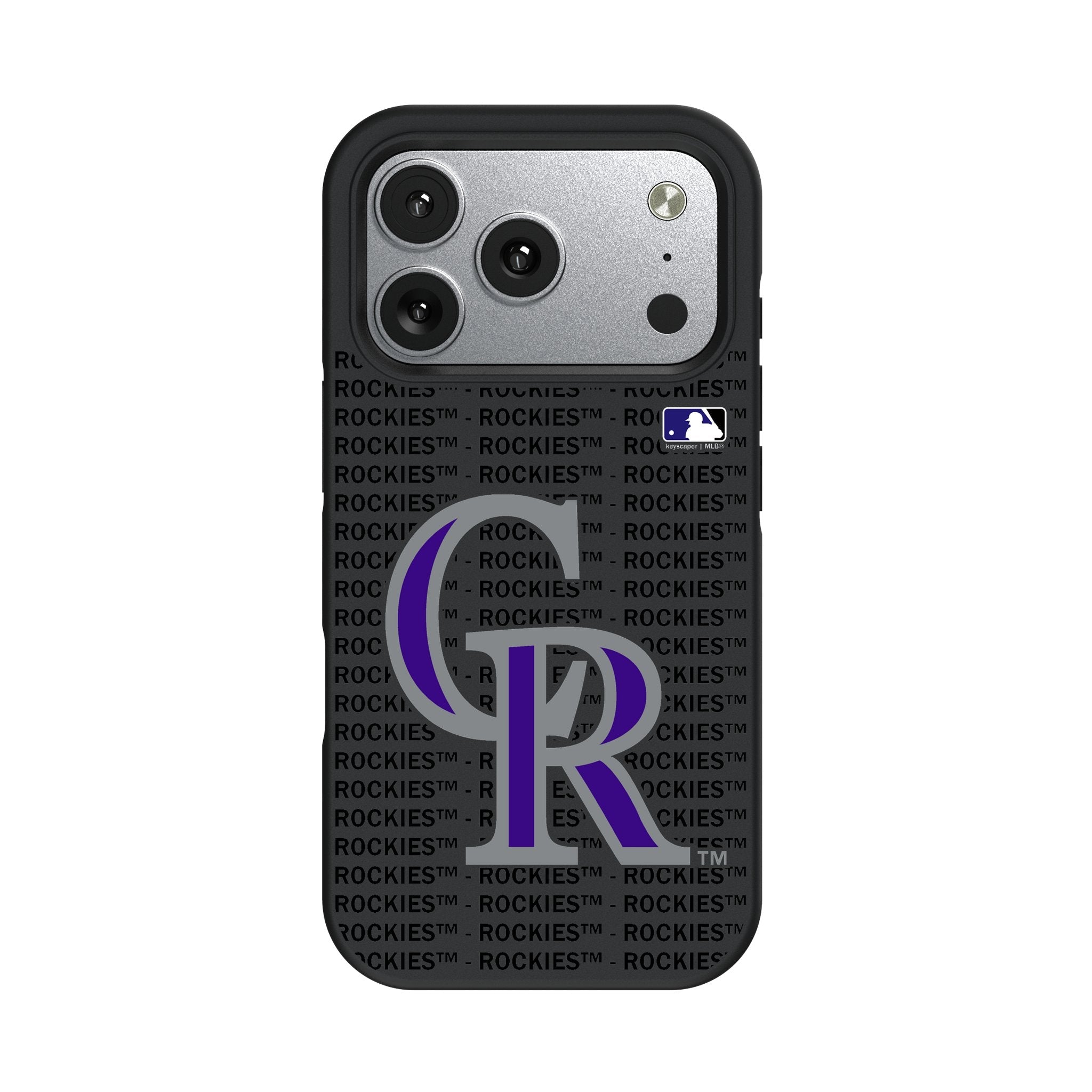 Colorado Rockies Text Backdrop Bump Phone Case for Apple iPhone 17 Series