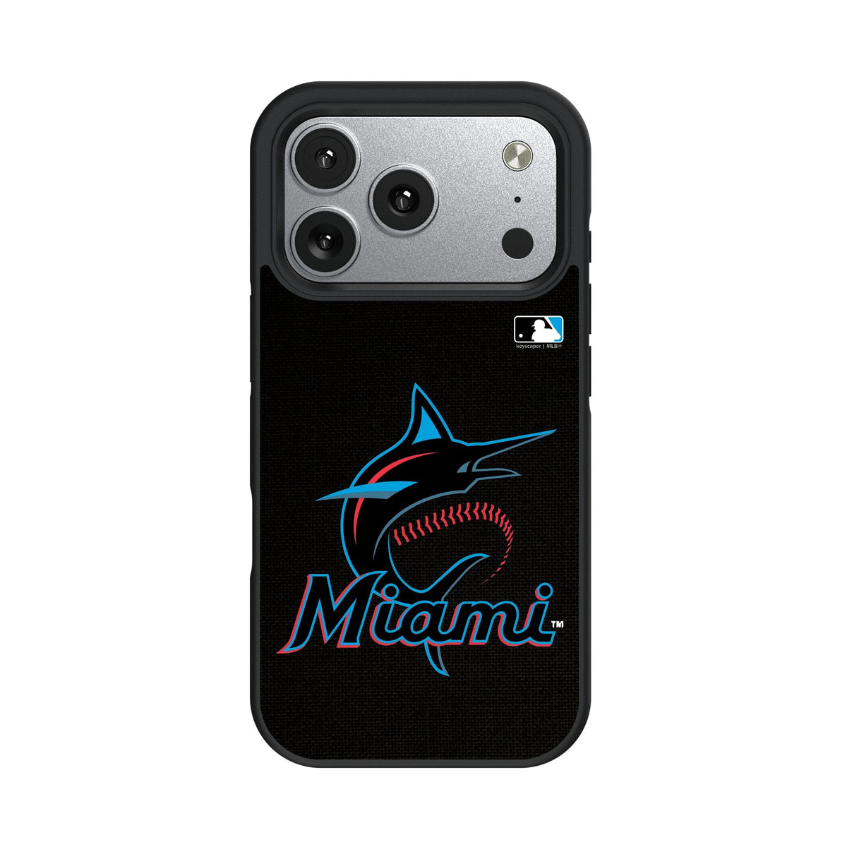 Miami Marlins Solid Bump Phone Case for Apple iPhone 17 Series 2